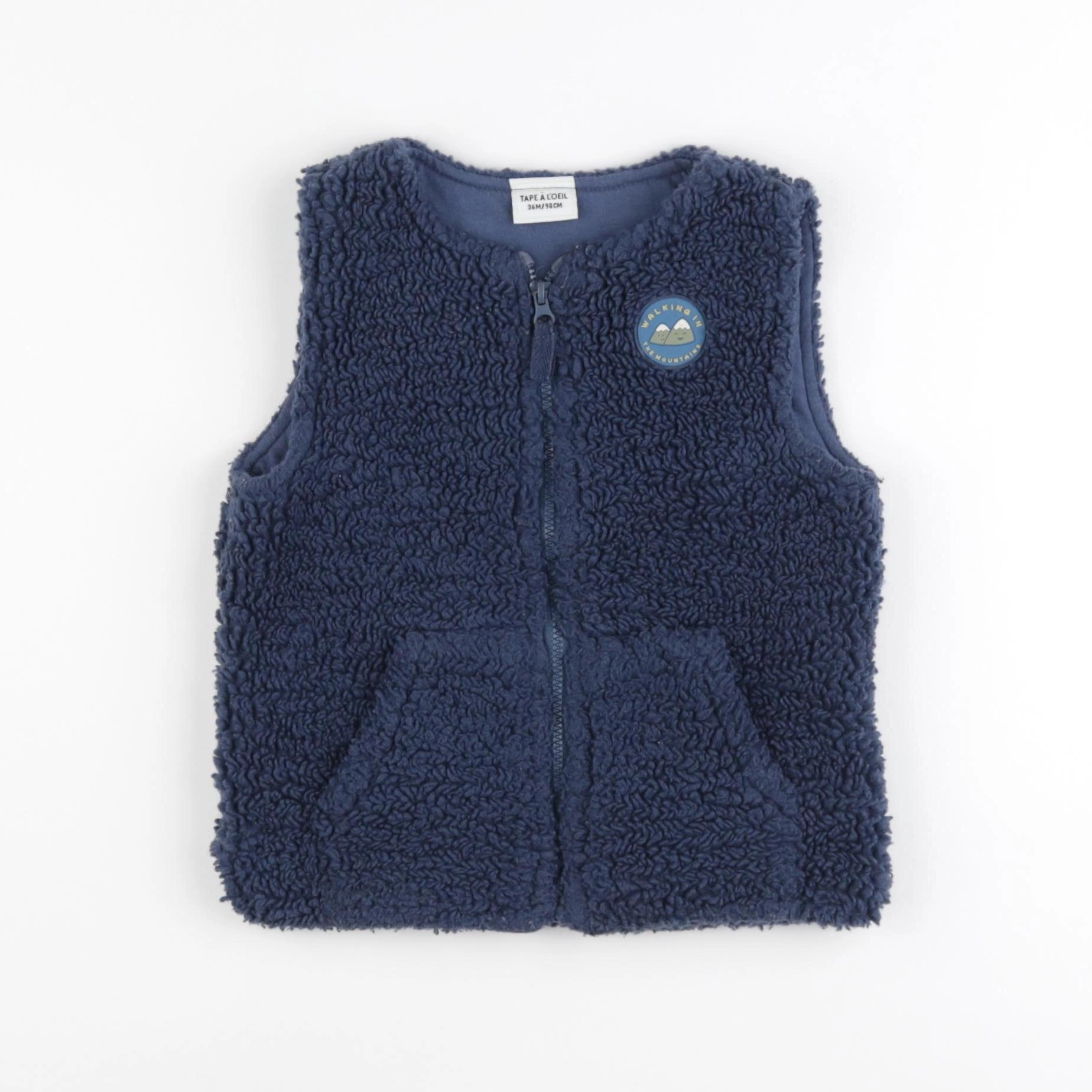 Tape à l'oeil - gilet bleu - 36 mois