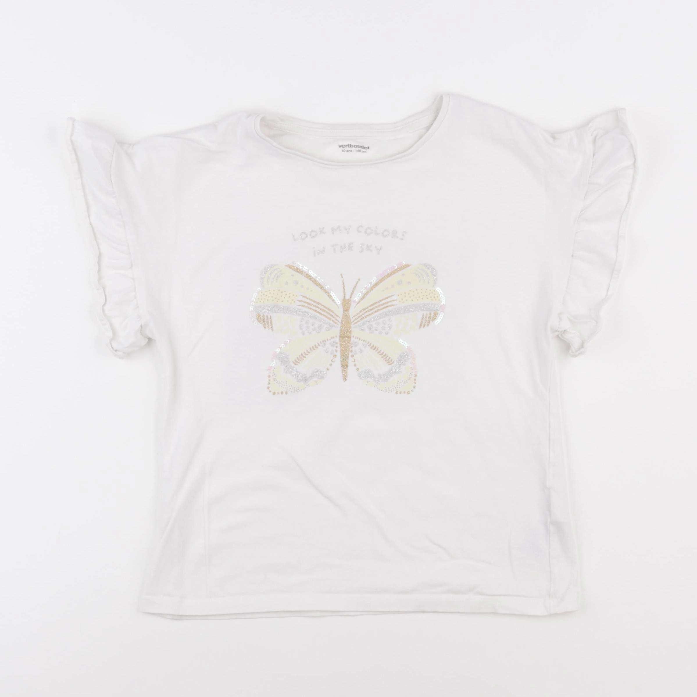 Vertbaudet - tee-shirt multicolore - 10 ans