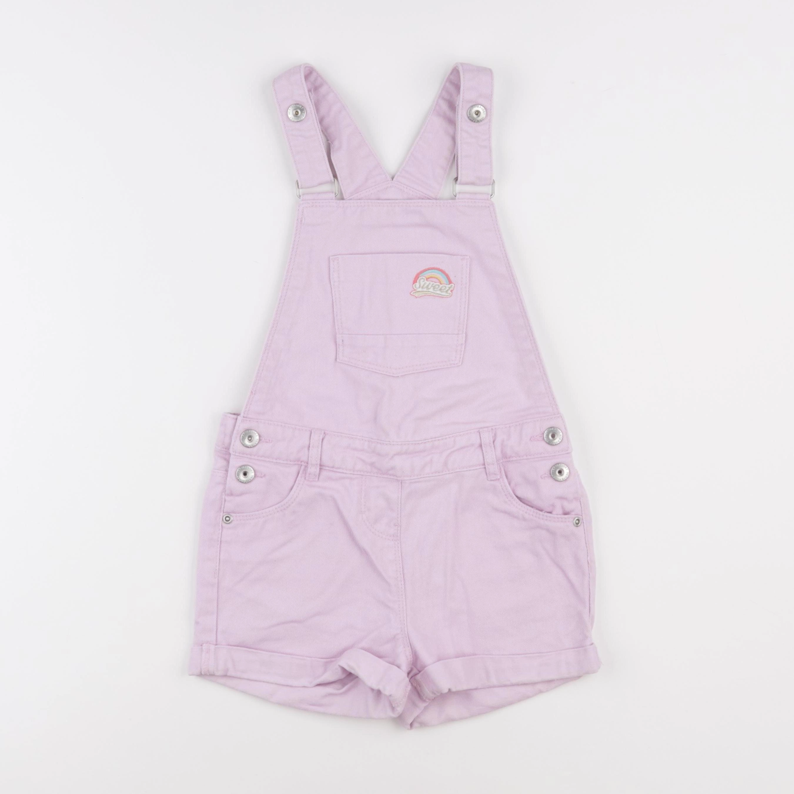 Vertbaudet - salopette violet - 8 ans
