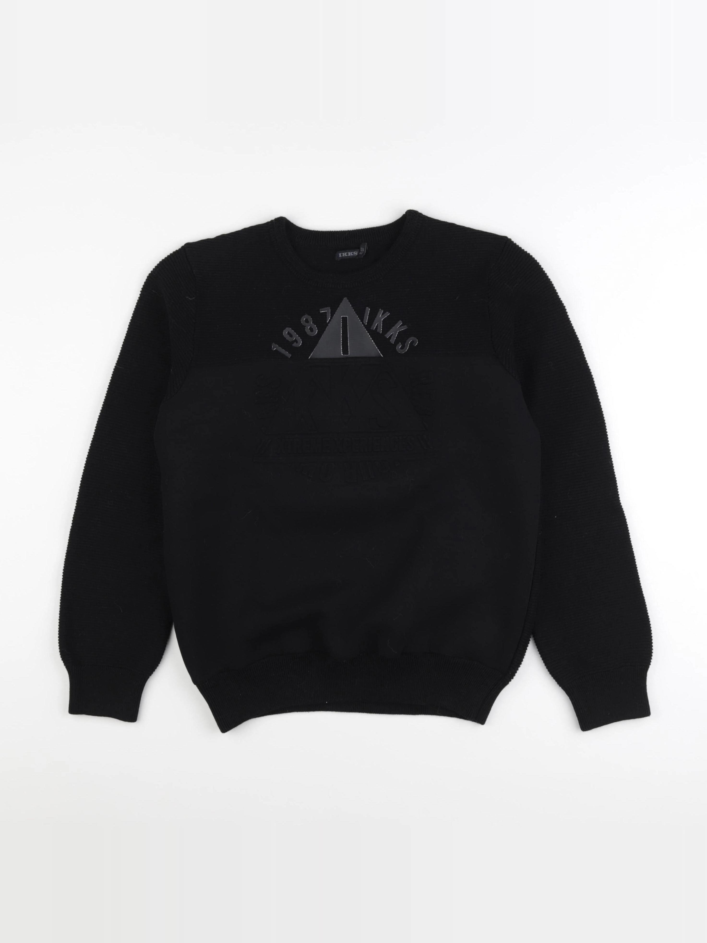 IKKS - pull noir - 12 ans