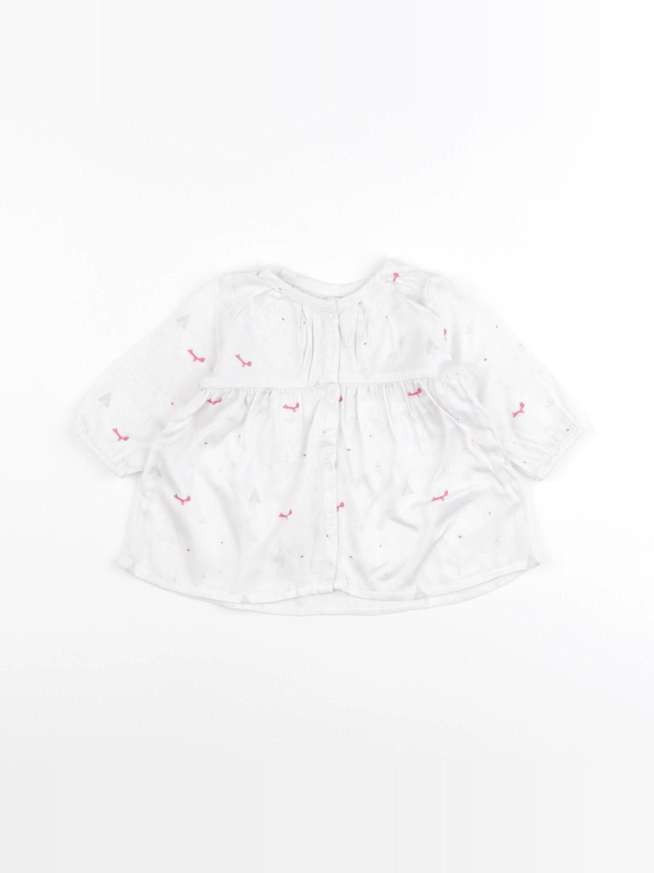 Vertbaudet - blouse blanc - 3 mois