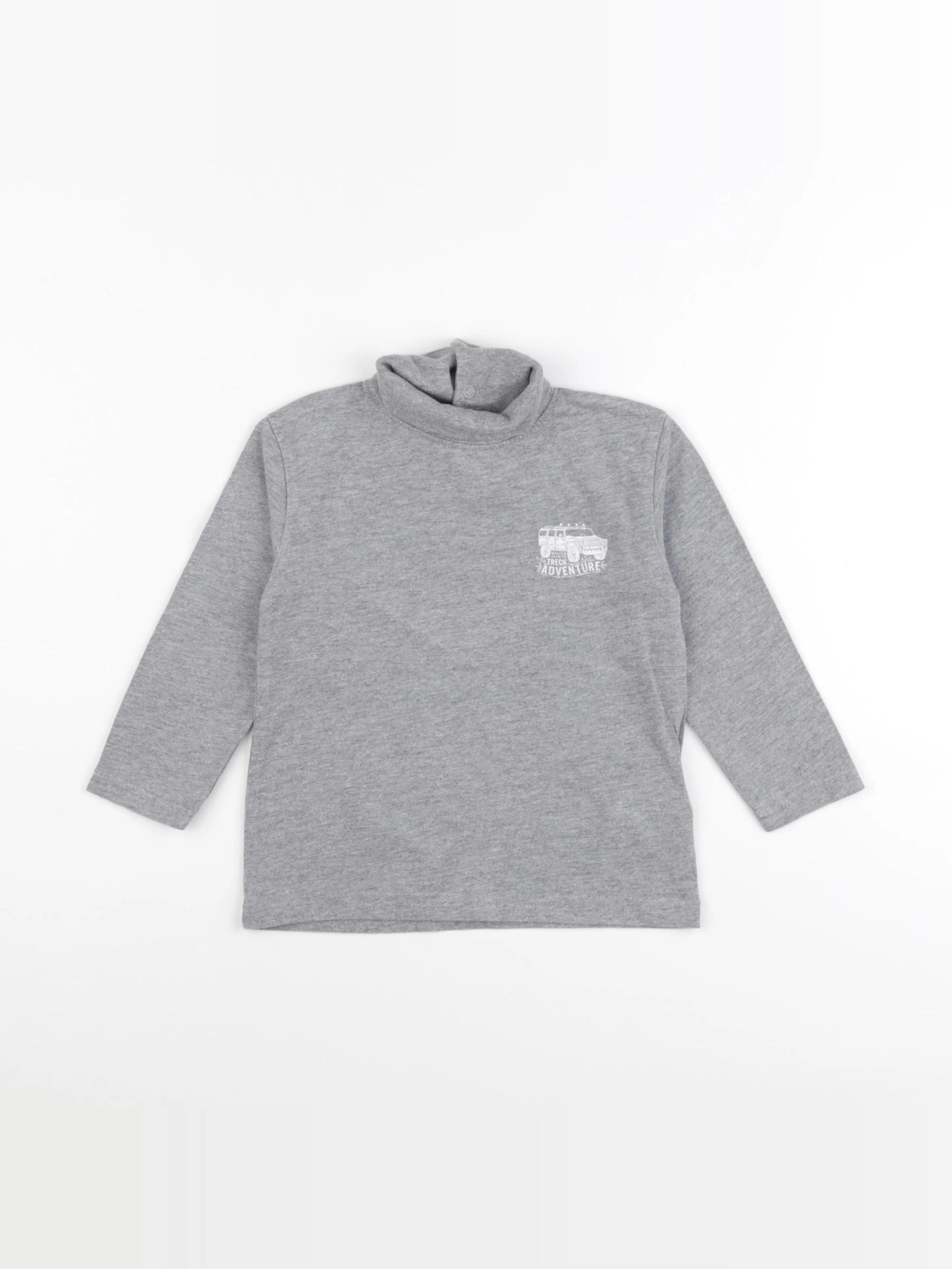 Vertbaudet - sous-pull gris - 3 ans