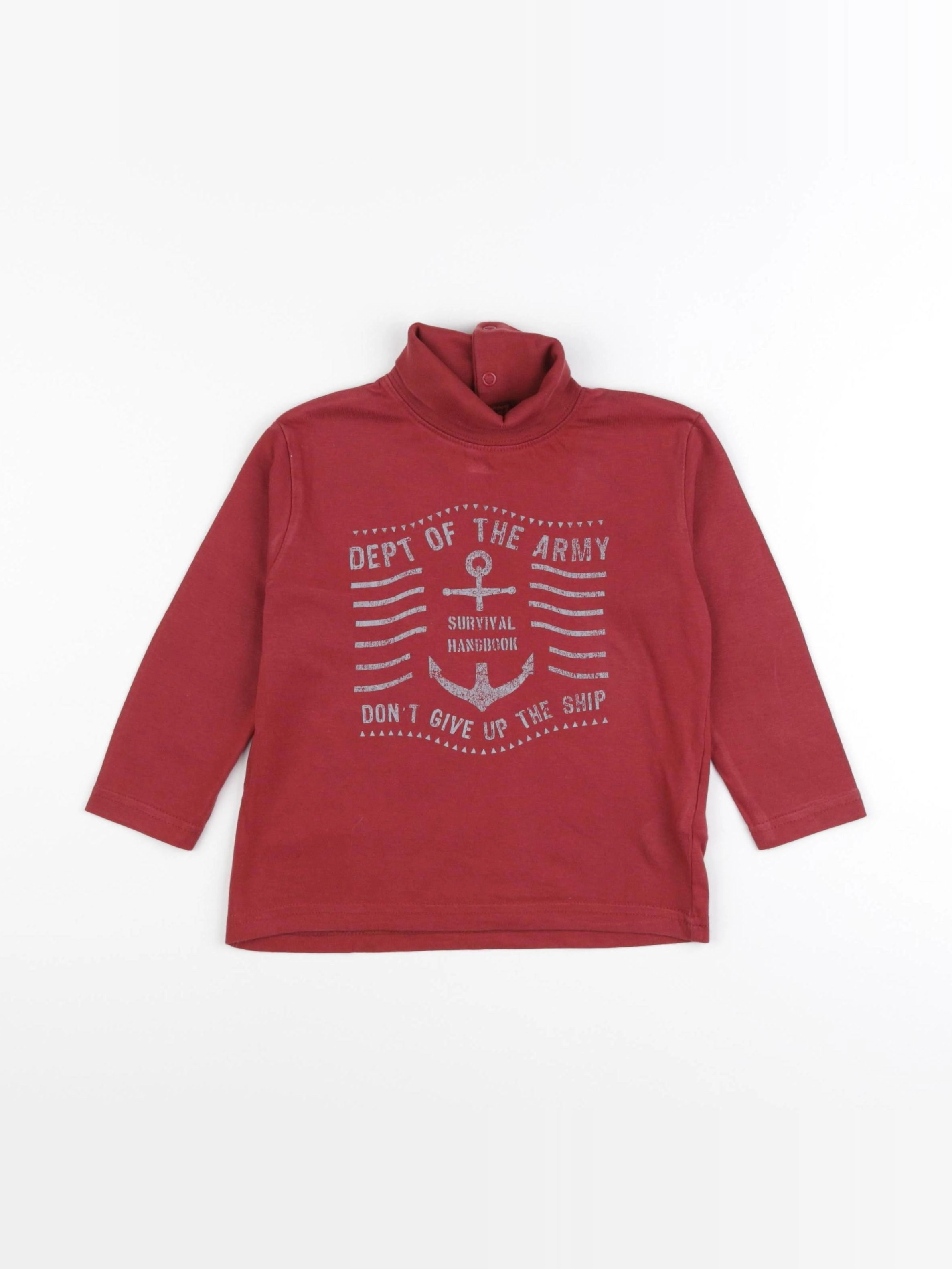 Vertbaudet - sous-pull rouge - 3 ans