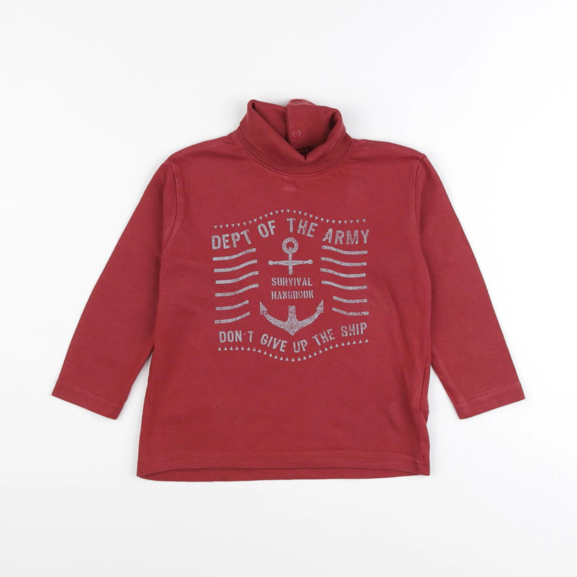 Vertbaudet - sous-pull rouge - 3 ans