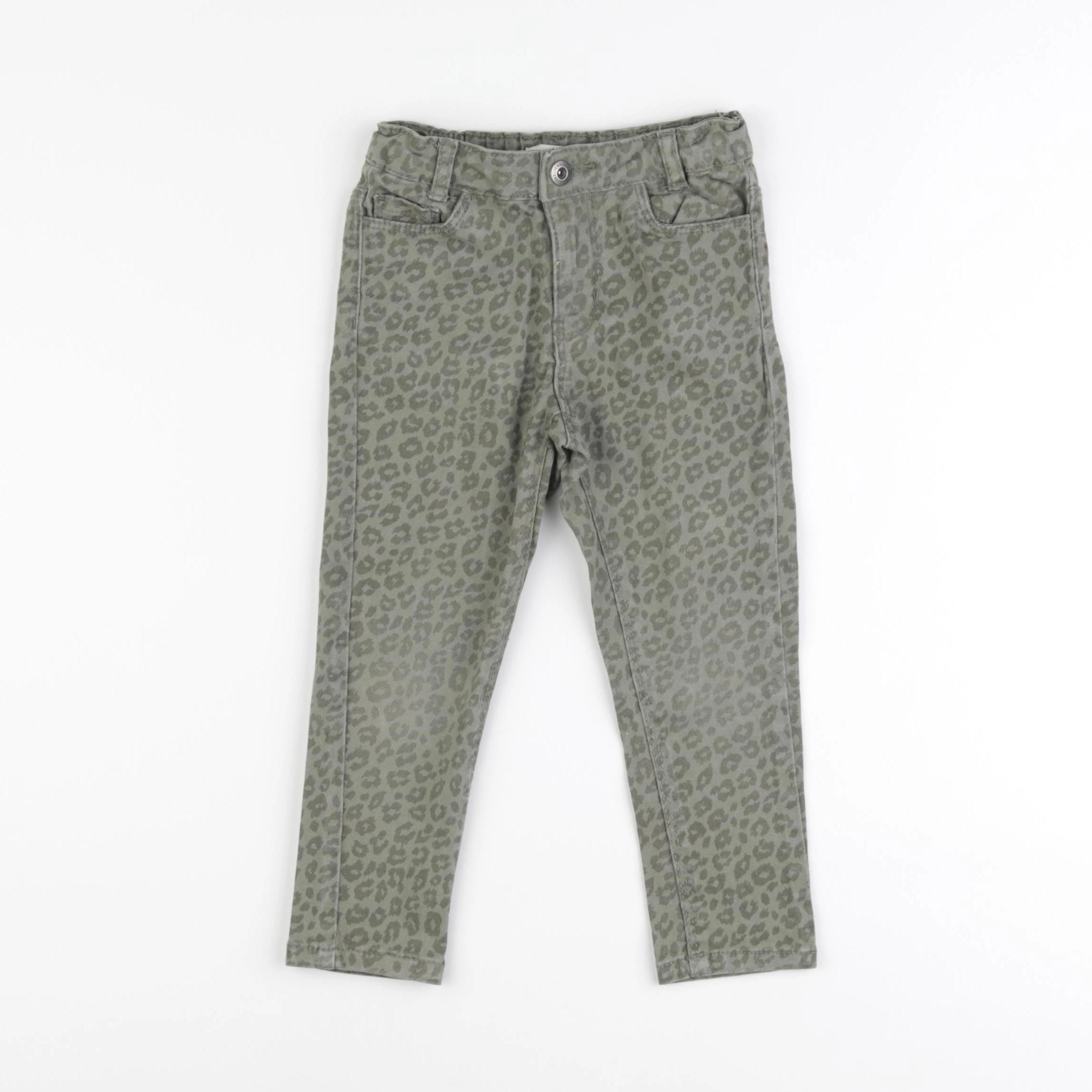 Vertbaudet - pantalon vert - 3 ans