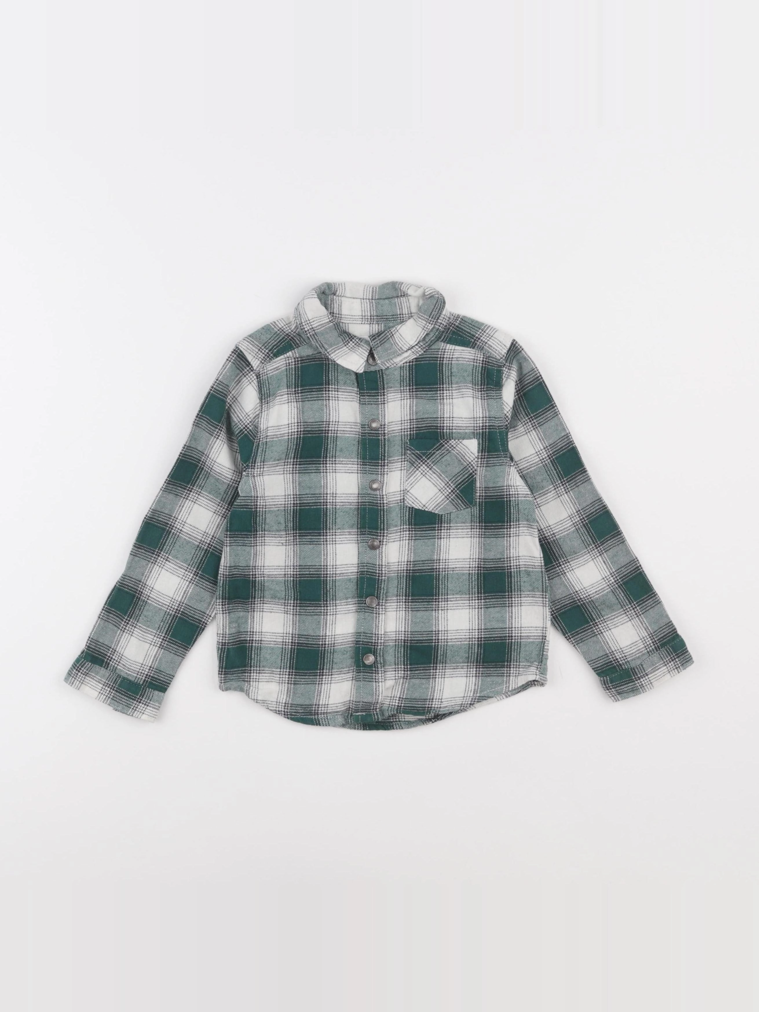 Vertbaudet - chemise vert - 36 mois