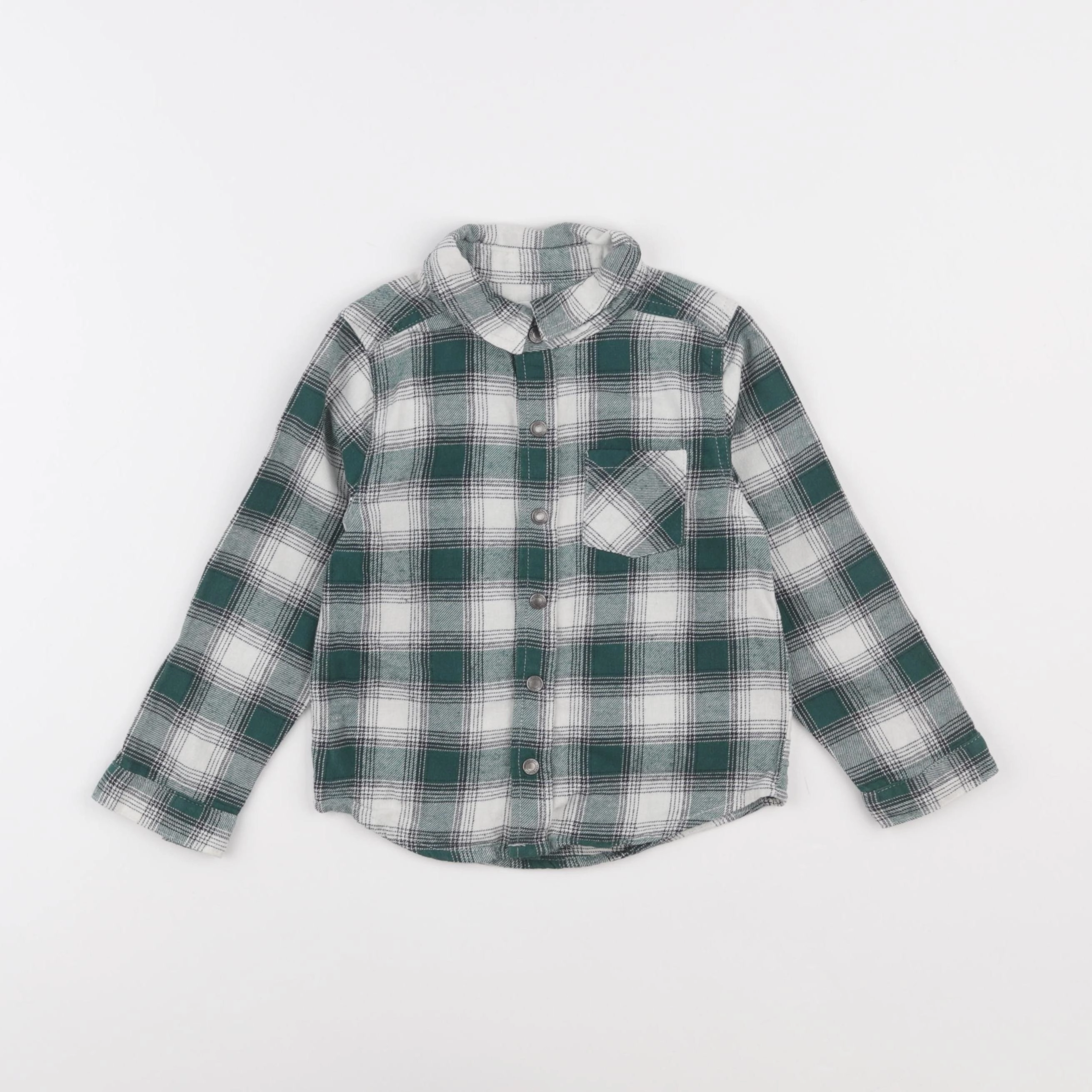 Vertbaudet - chemise vert - 36 mois