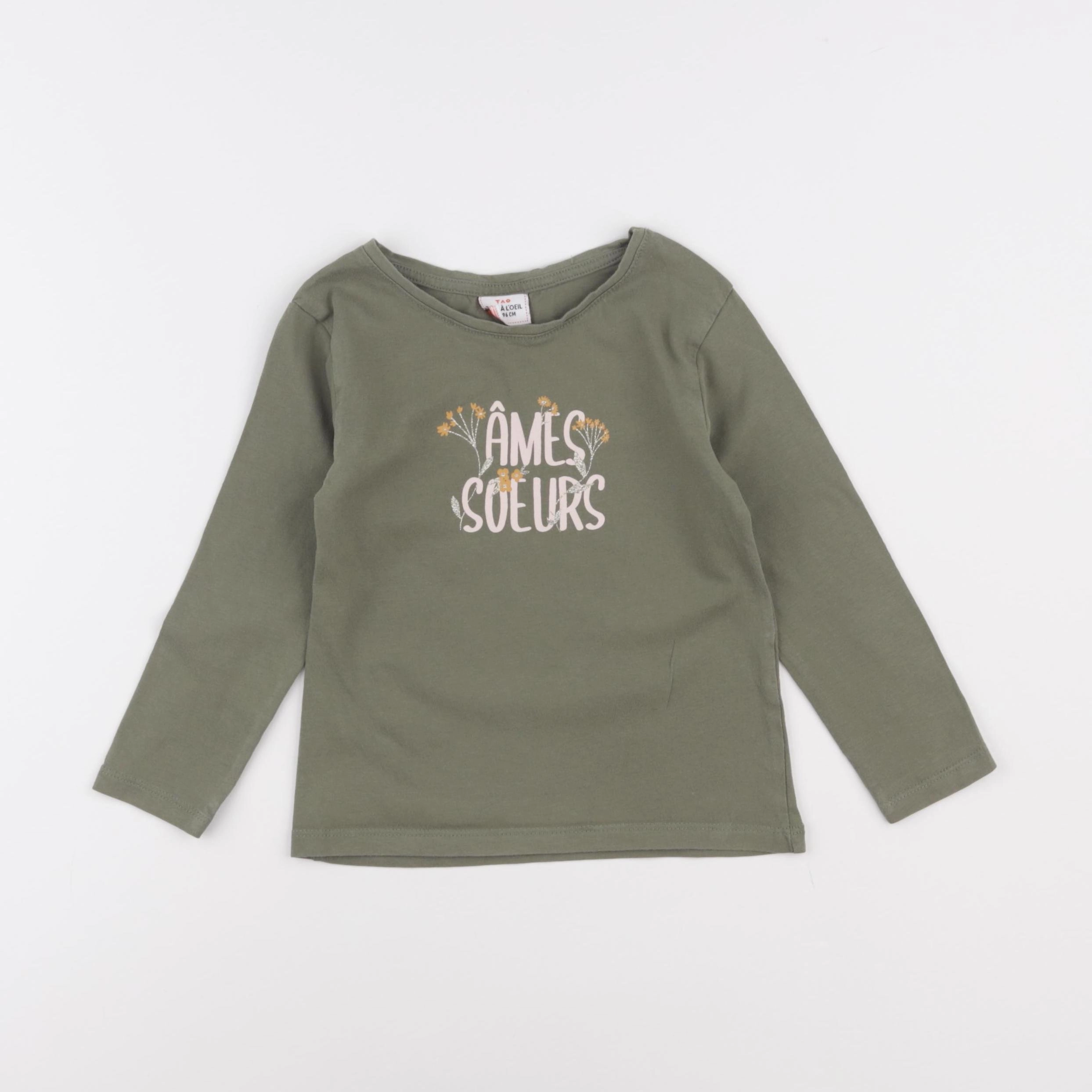 Tape à l'oeil - tee-shirt vert - 3 ans