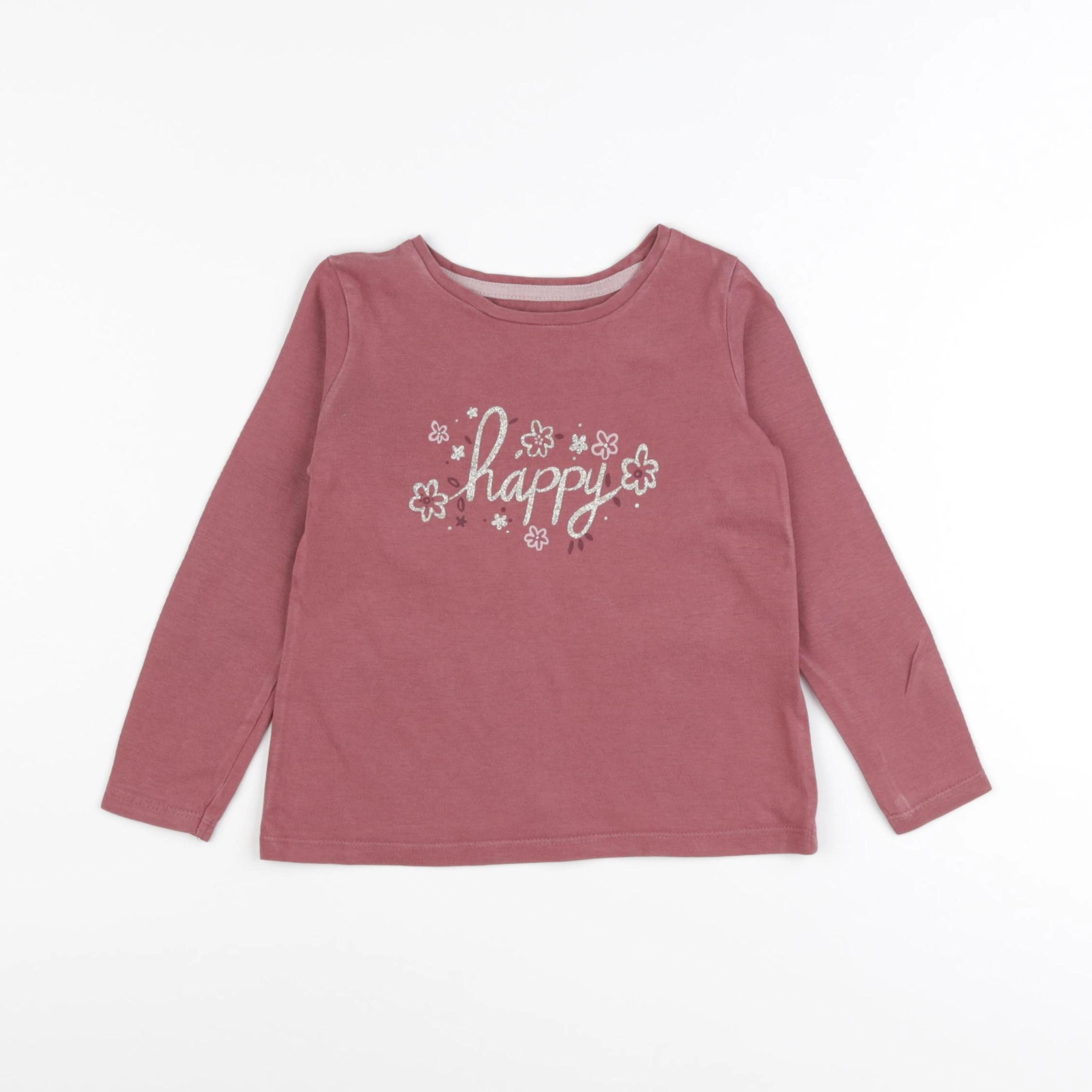 Vertbaudet - tee-shirt rose - 3 ans