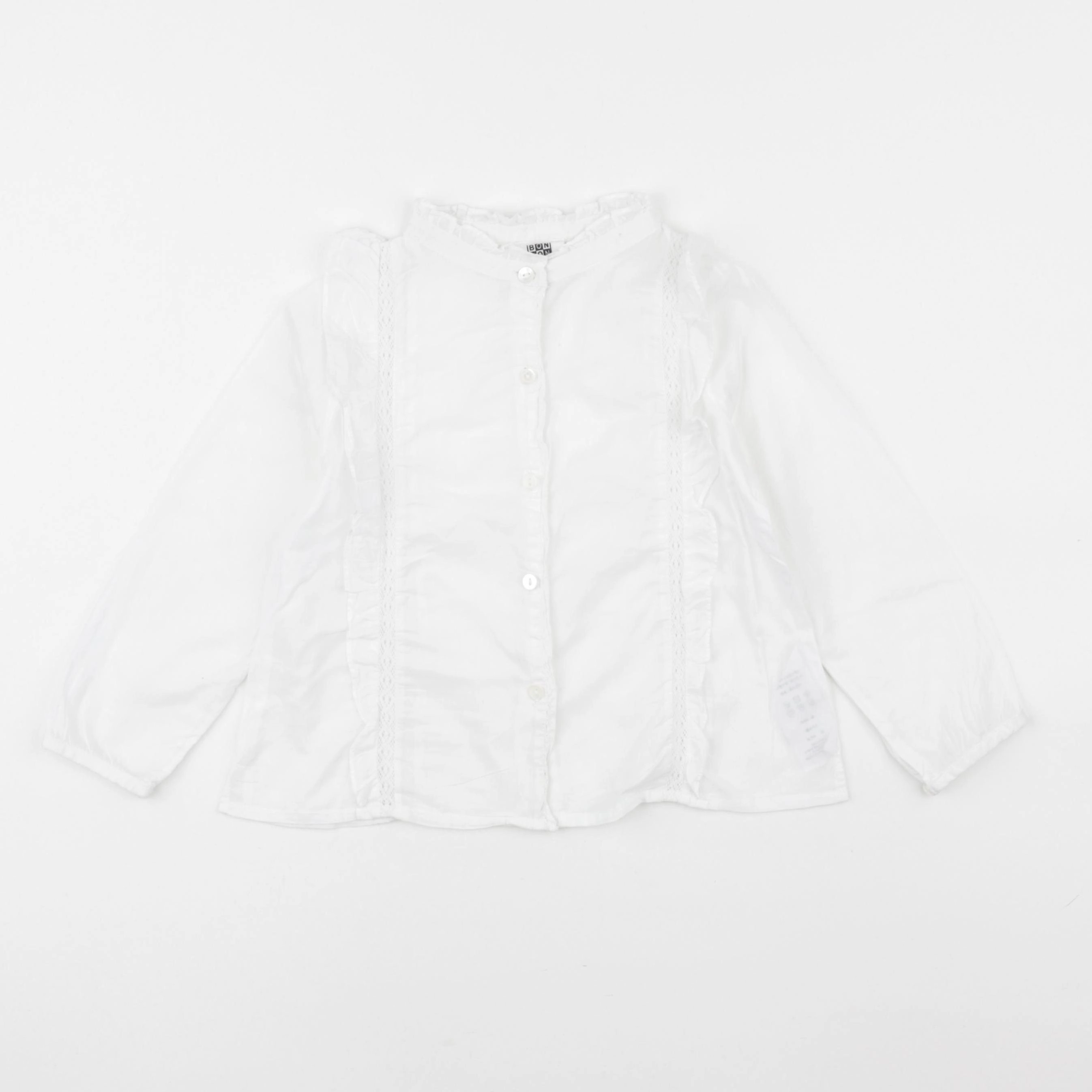 Bonton - blouse blanc - 4 ans