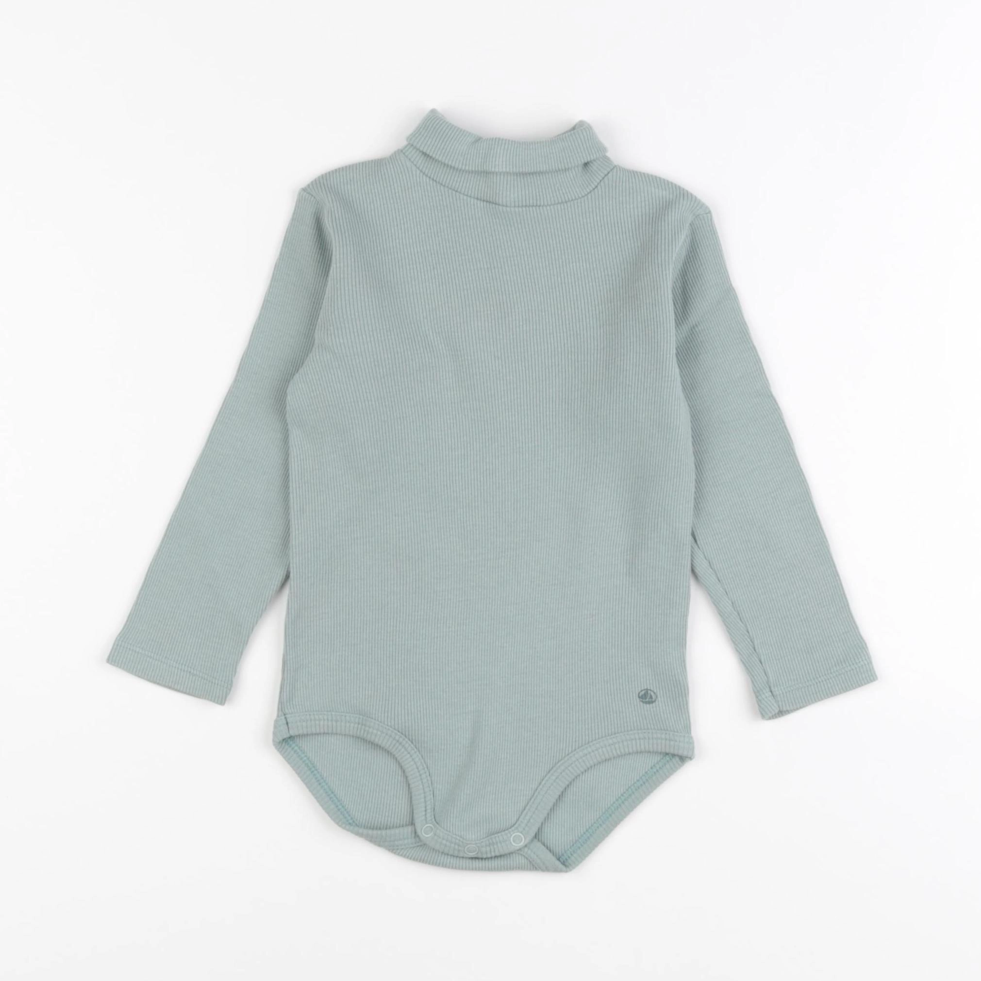 Petit Bateau - body à col bleu - 18 mois