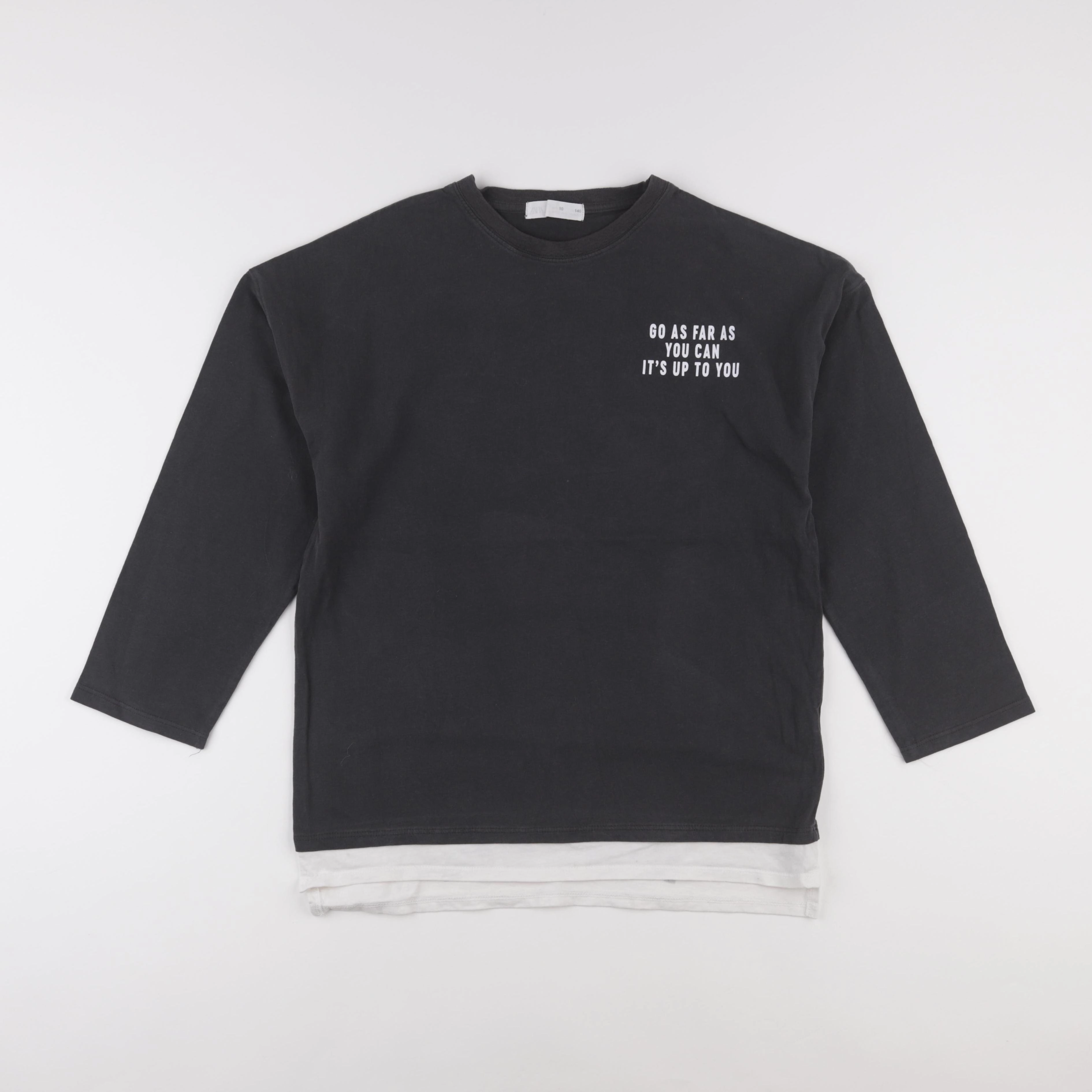 Zara - tee-shirt gris - 10 ans