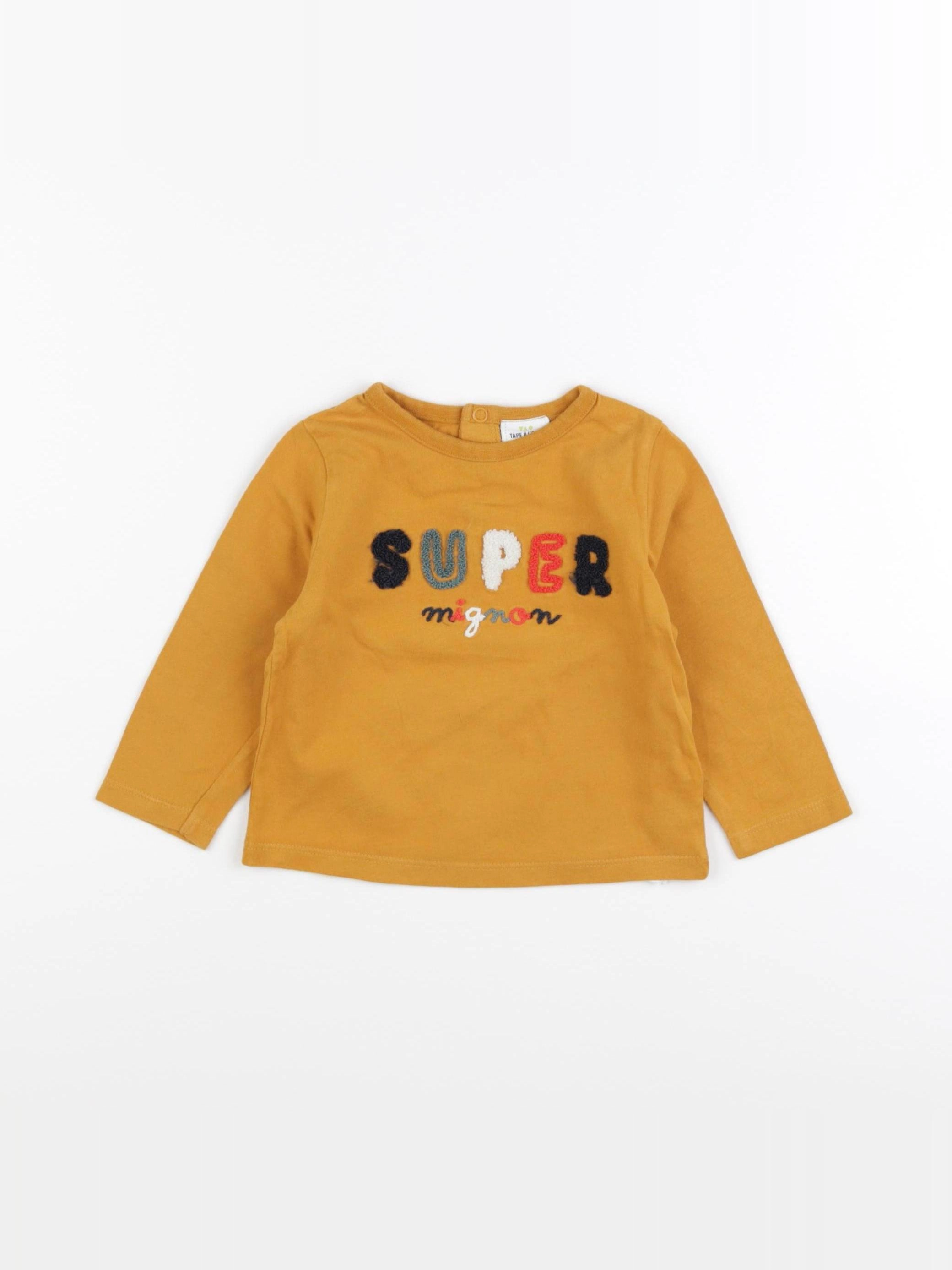 Tape à l'oeil - tee-shirt jaune - 12 mois