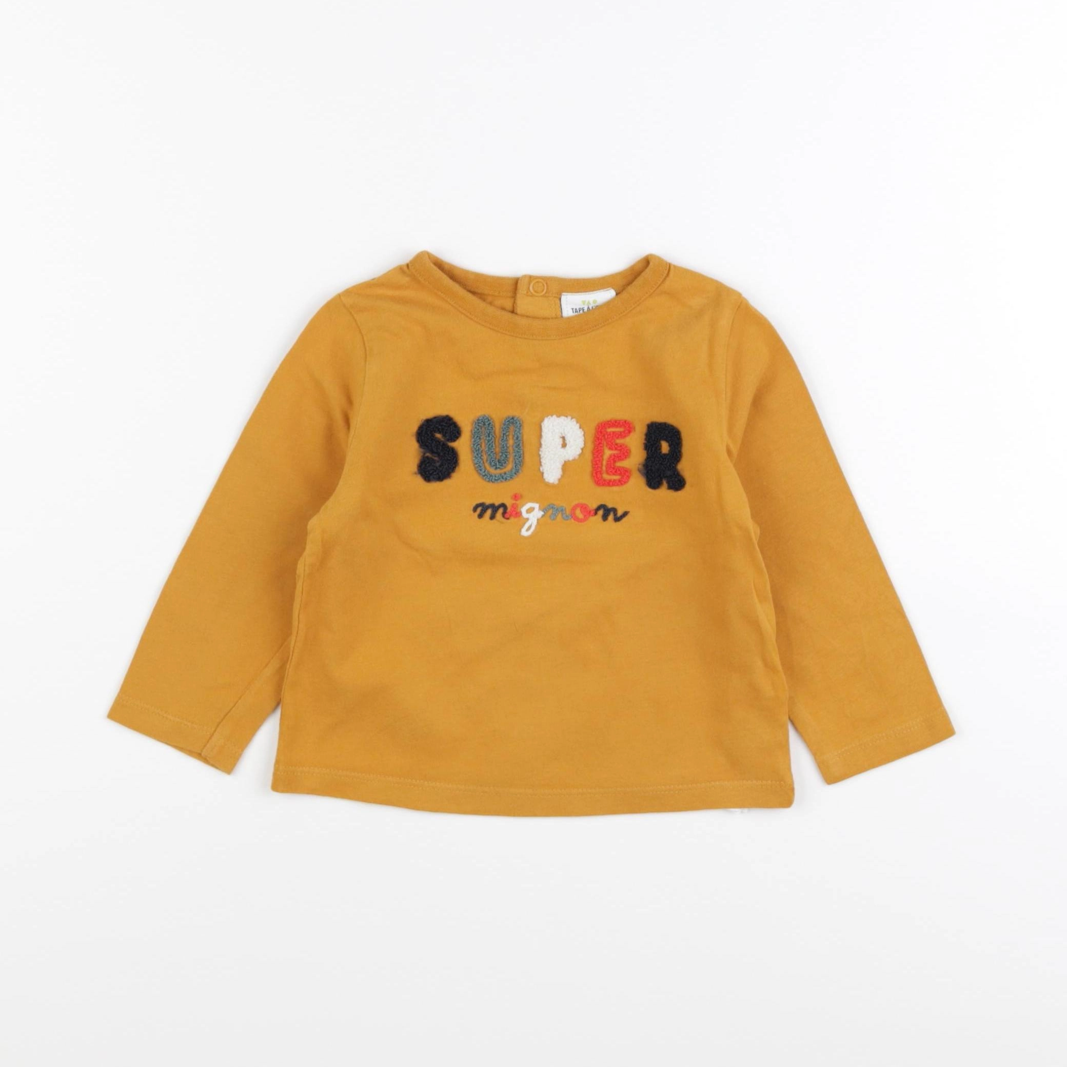 Tape à l'oeil - tee-shirt jaune - 12 mois