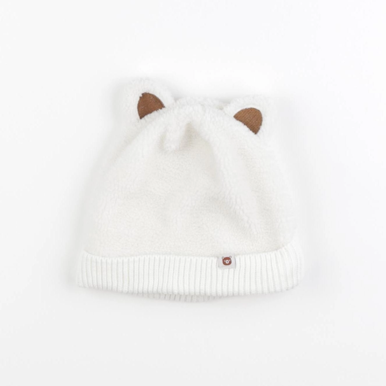 Vertbaudet - bonnet blanc - 24/36 mois