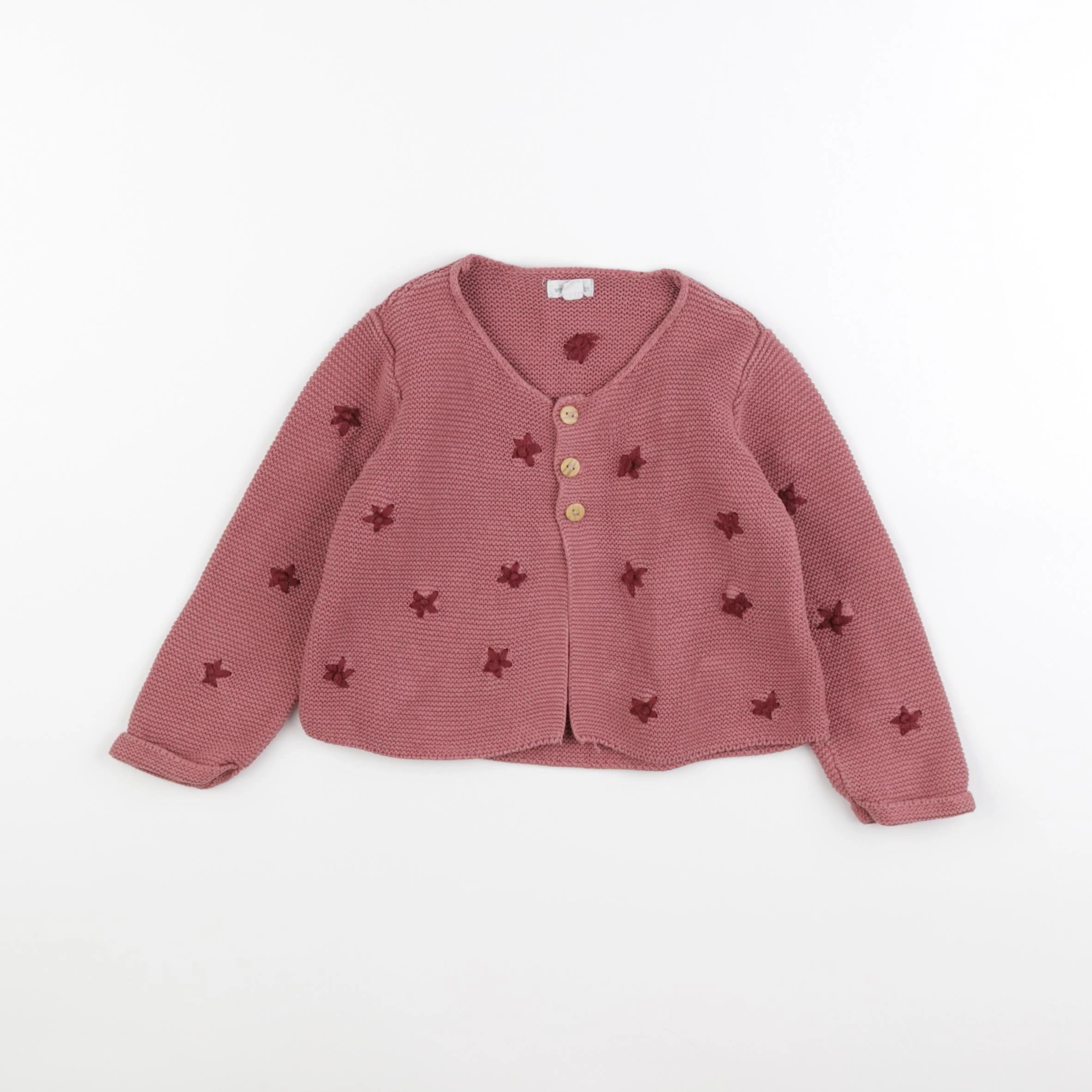Vertbaudet - gilet rose - 18 mois