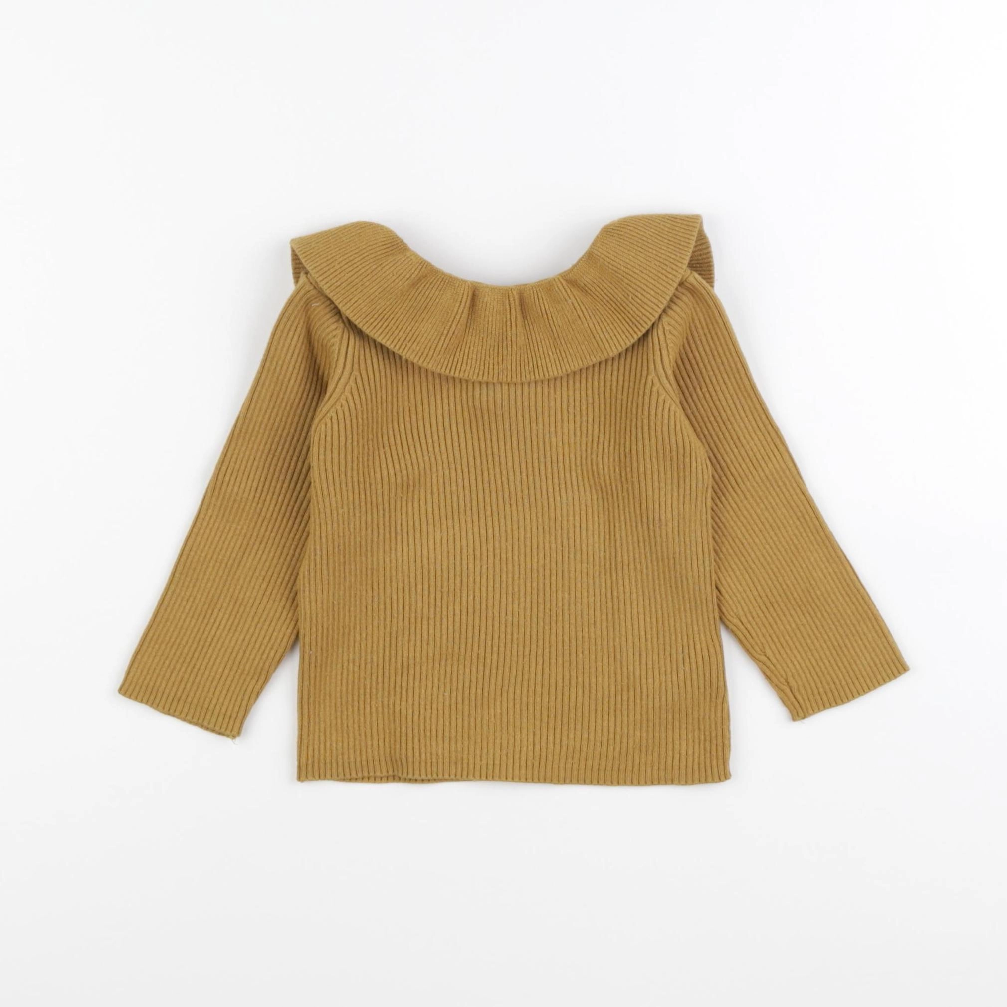 Vertbaudet - pull jaune - 12 mois