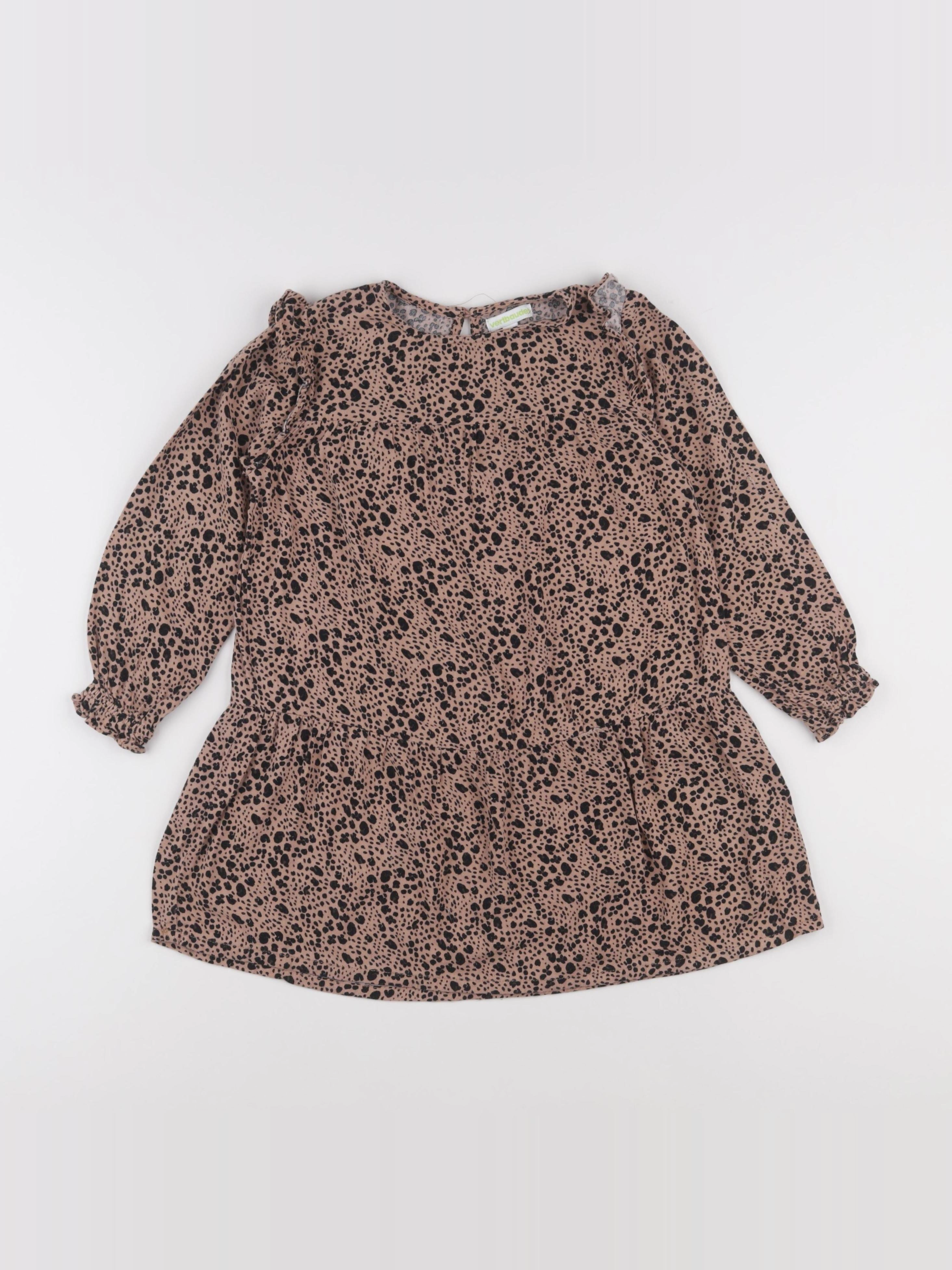 Vertbaudet - robe marron - 5 ans