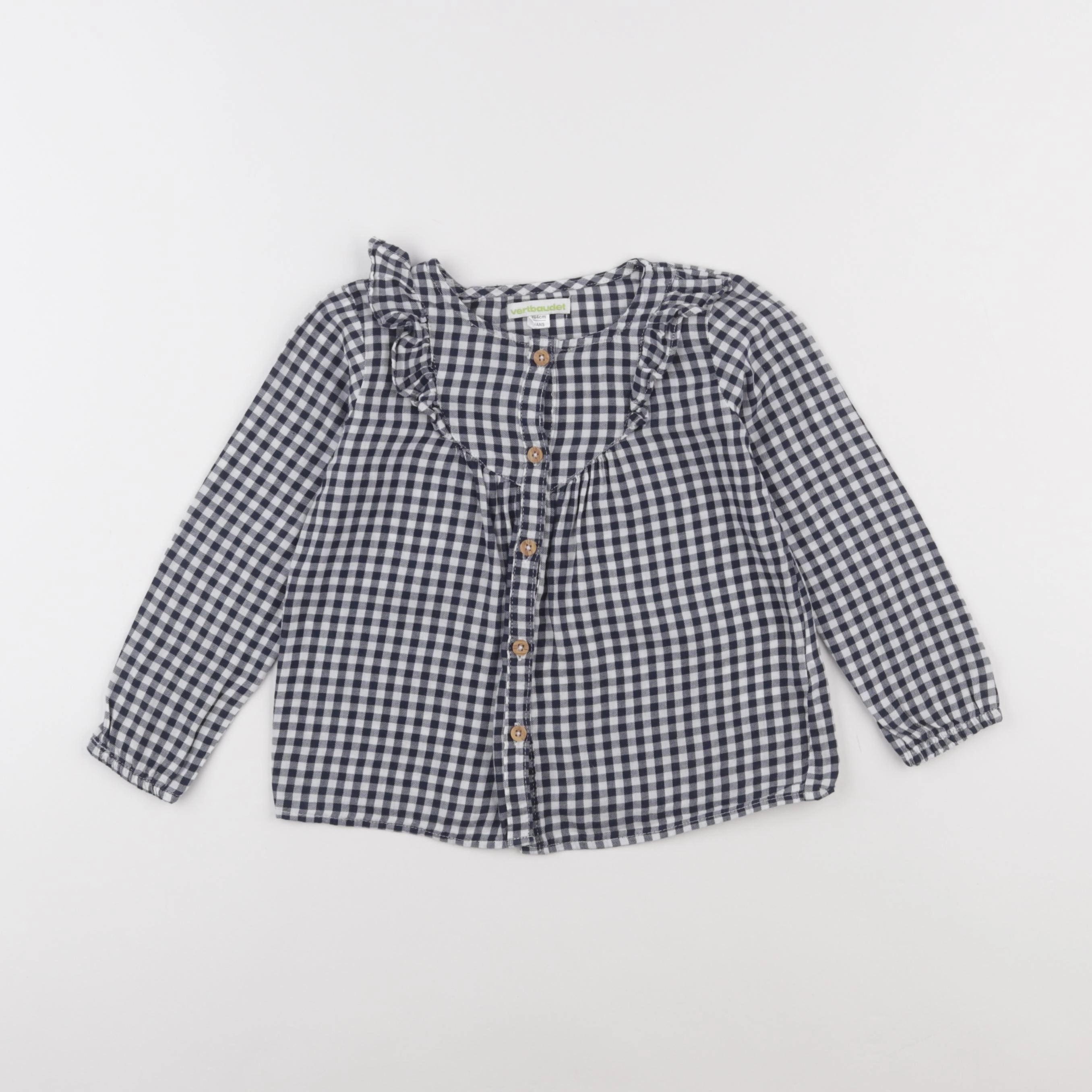 Vertbaudet - blouse noir, blanc - 4 ans