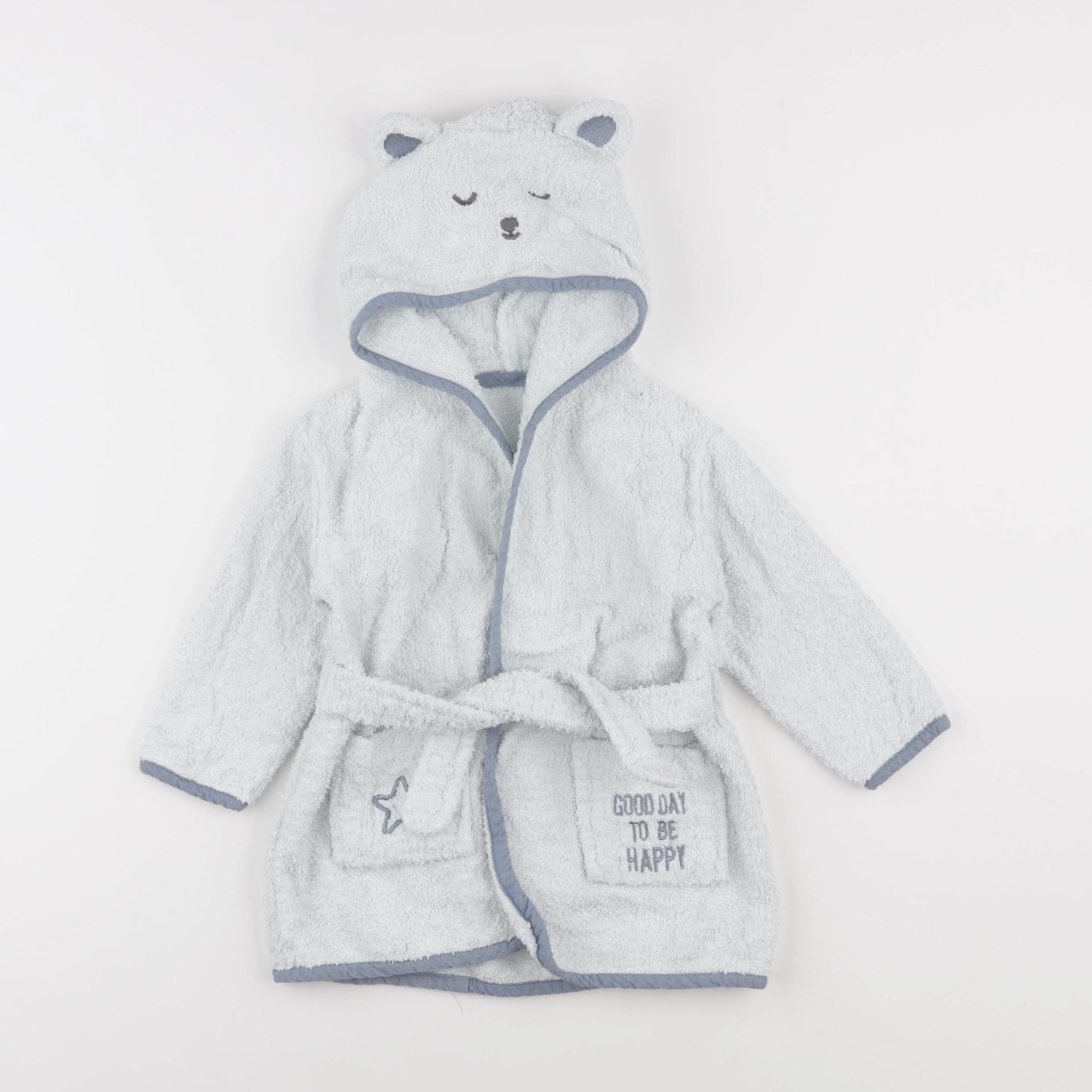 Vertbaudet - peignoir bleu - 12 mois