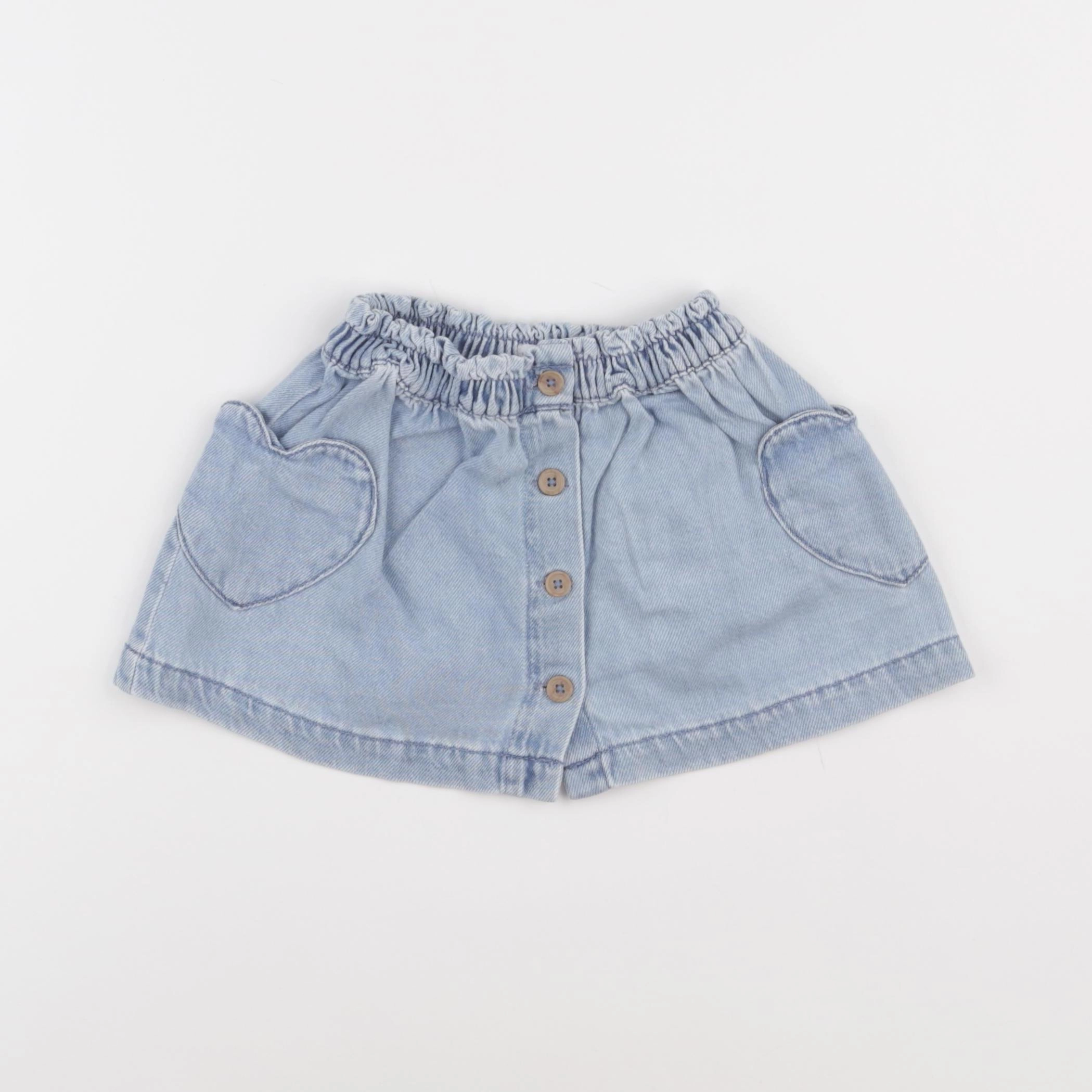 Vertbaudet - jupe bleu - 18 mois