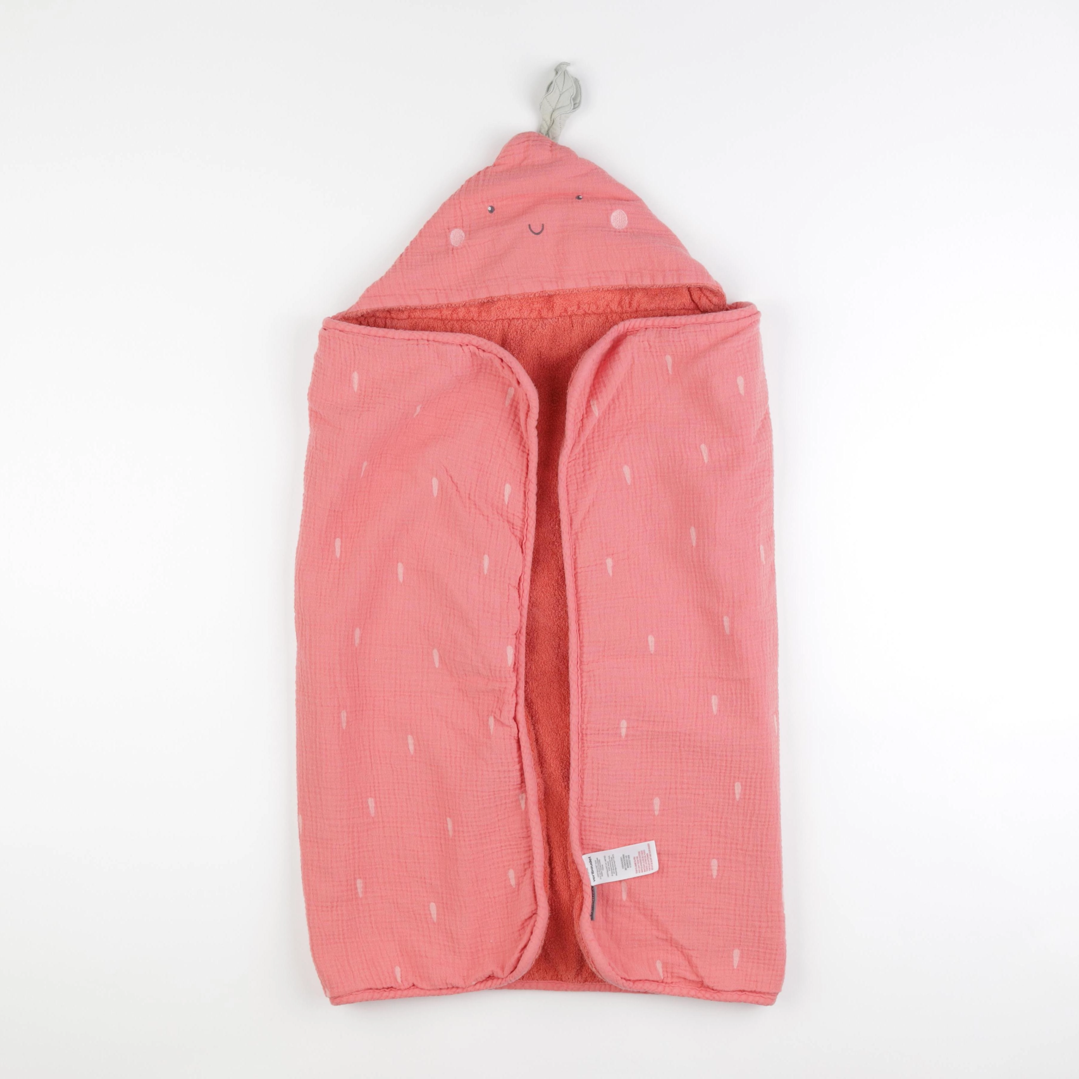 Vertbaudet - cape de bain rose - 2/6 ans