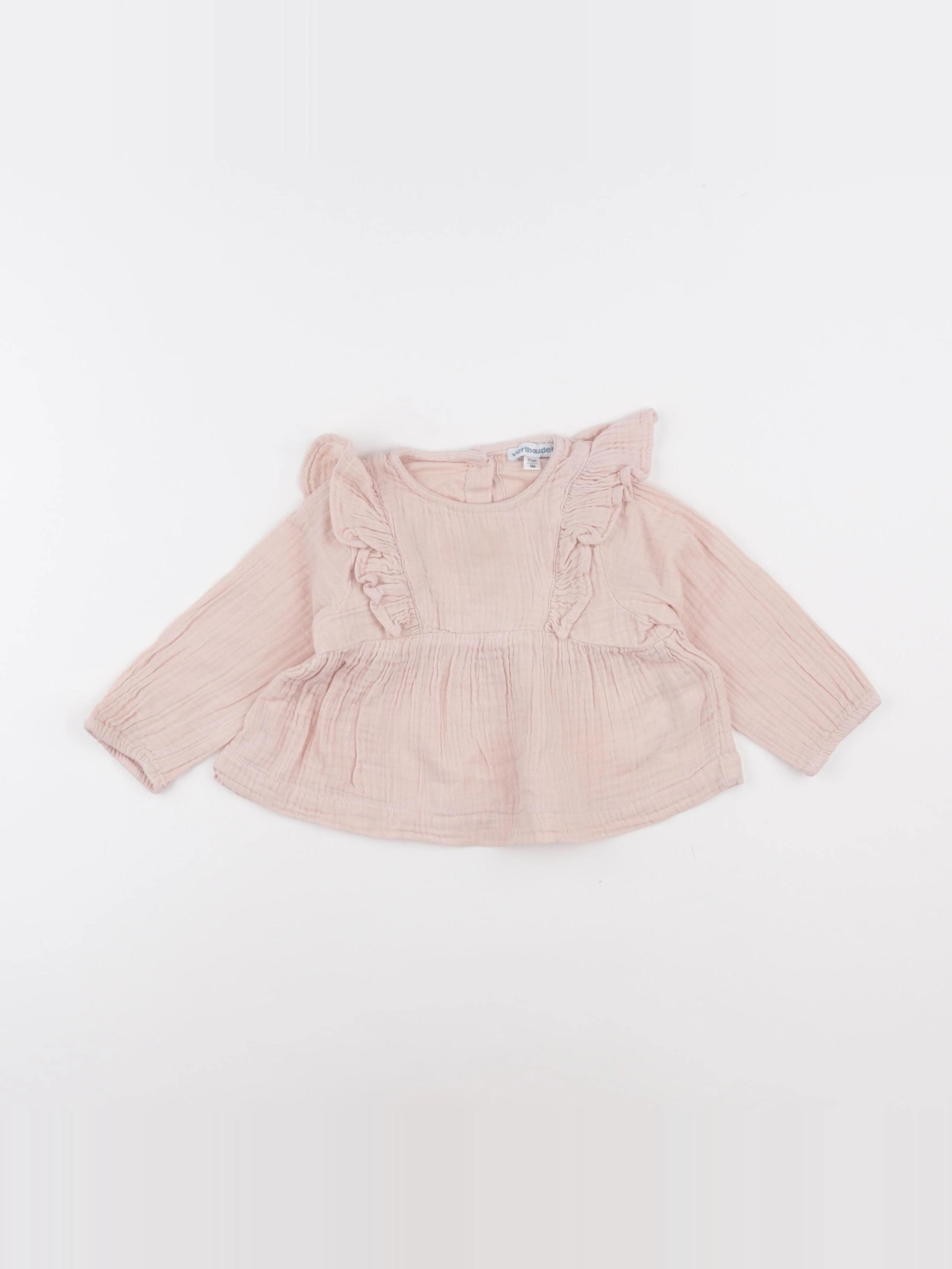 Vertbaudet - blouse rose - 9 mois