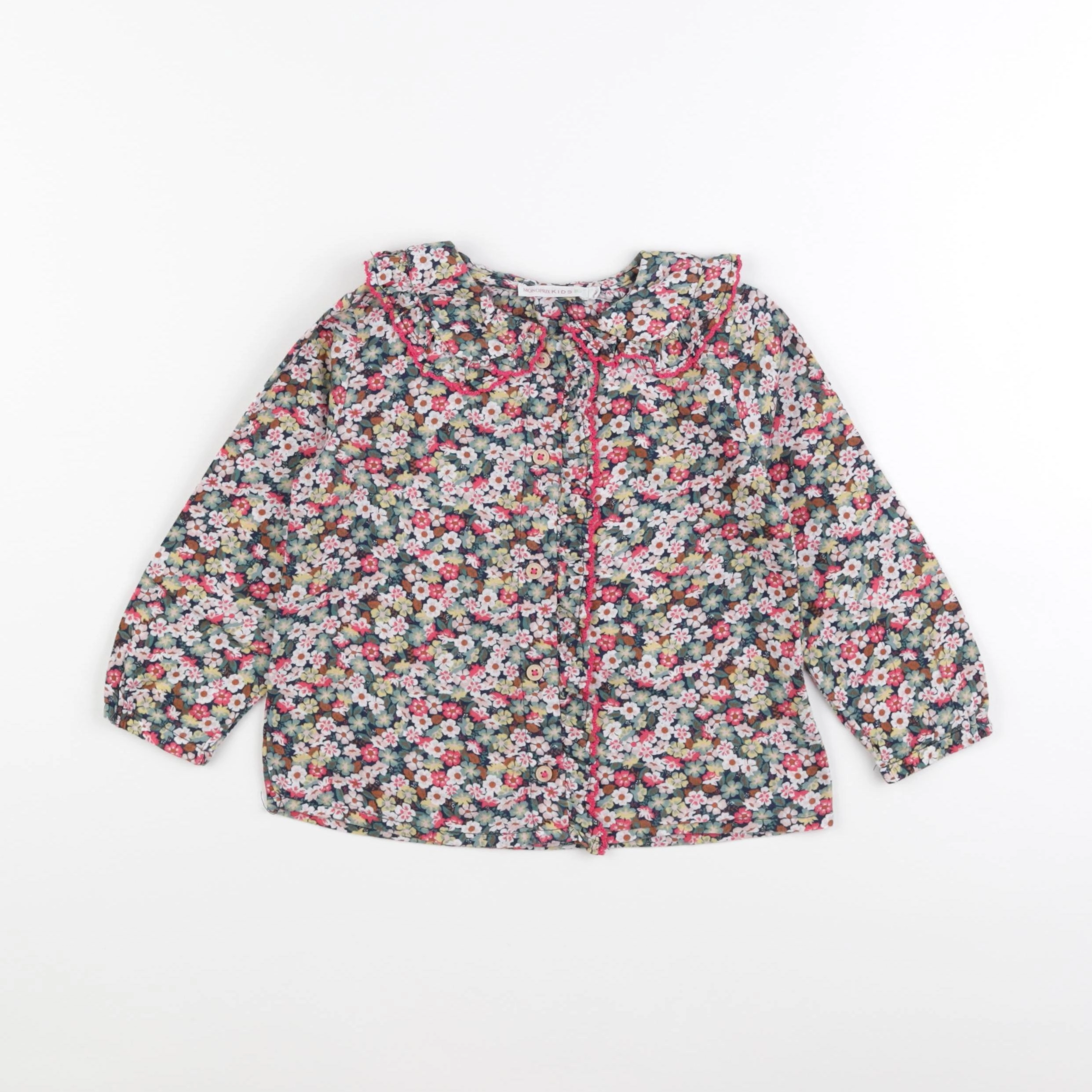 Monoprix - blouse multicolore - 3 ans