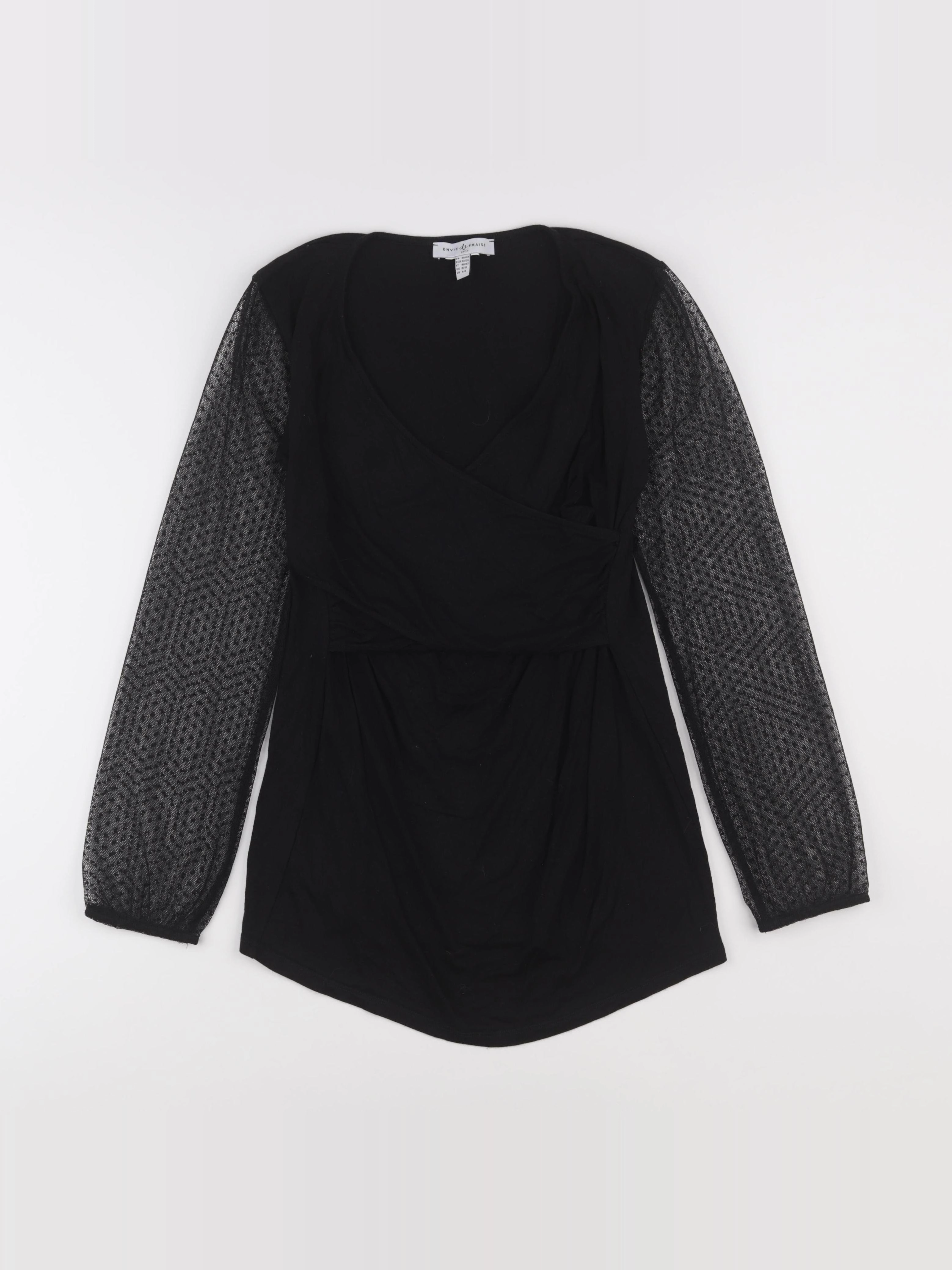 Envie de fraise - tee-shirt grossesse noir - 36 à 38
