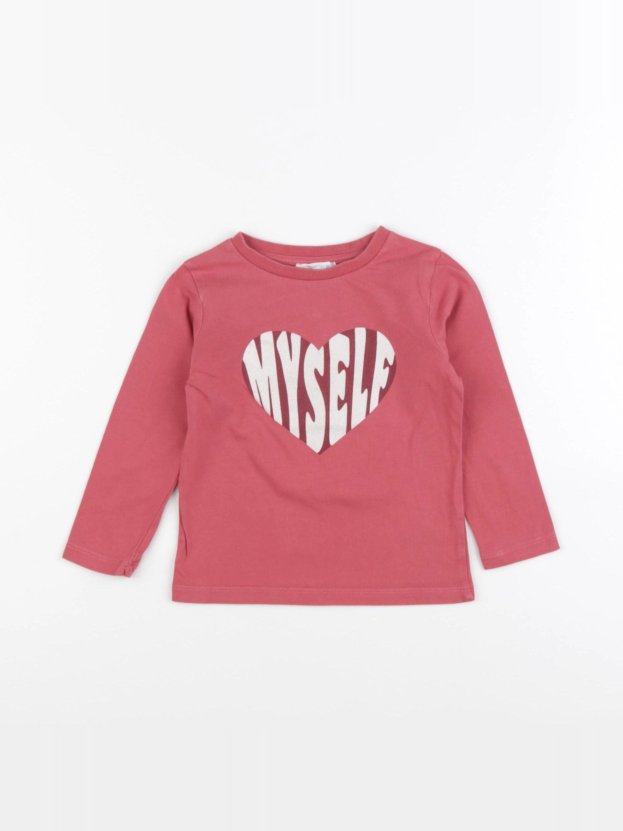 Storytelling - tee-shirt rose - 3 ans