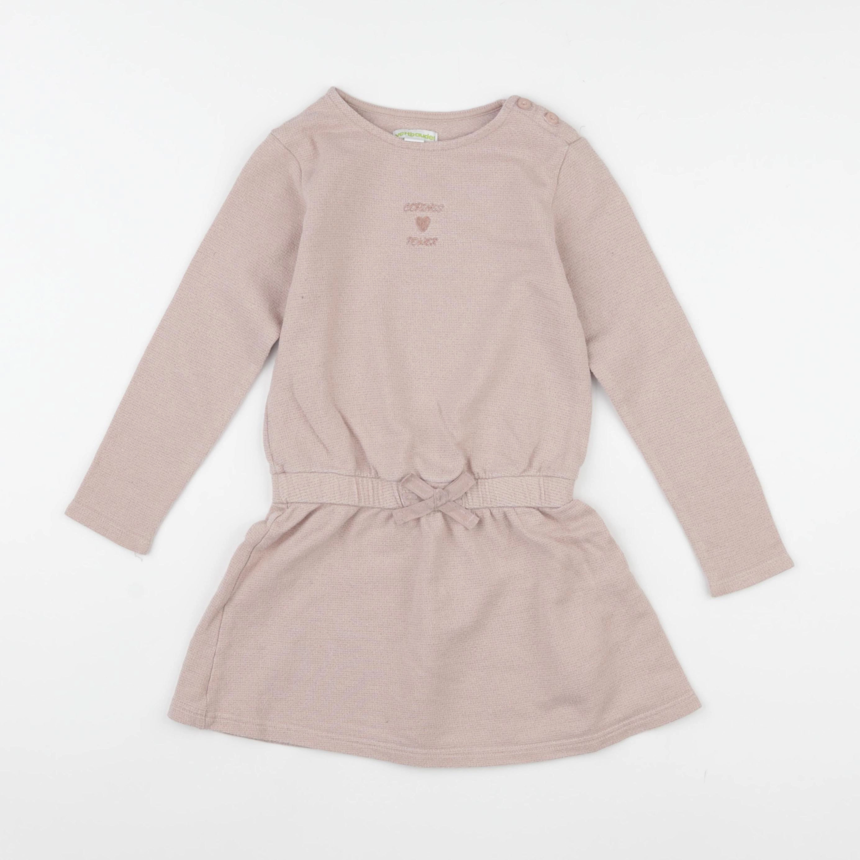 Vertbaudet - robe rose - 5 ans