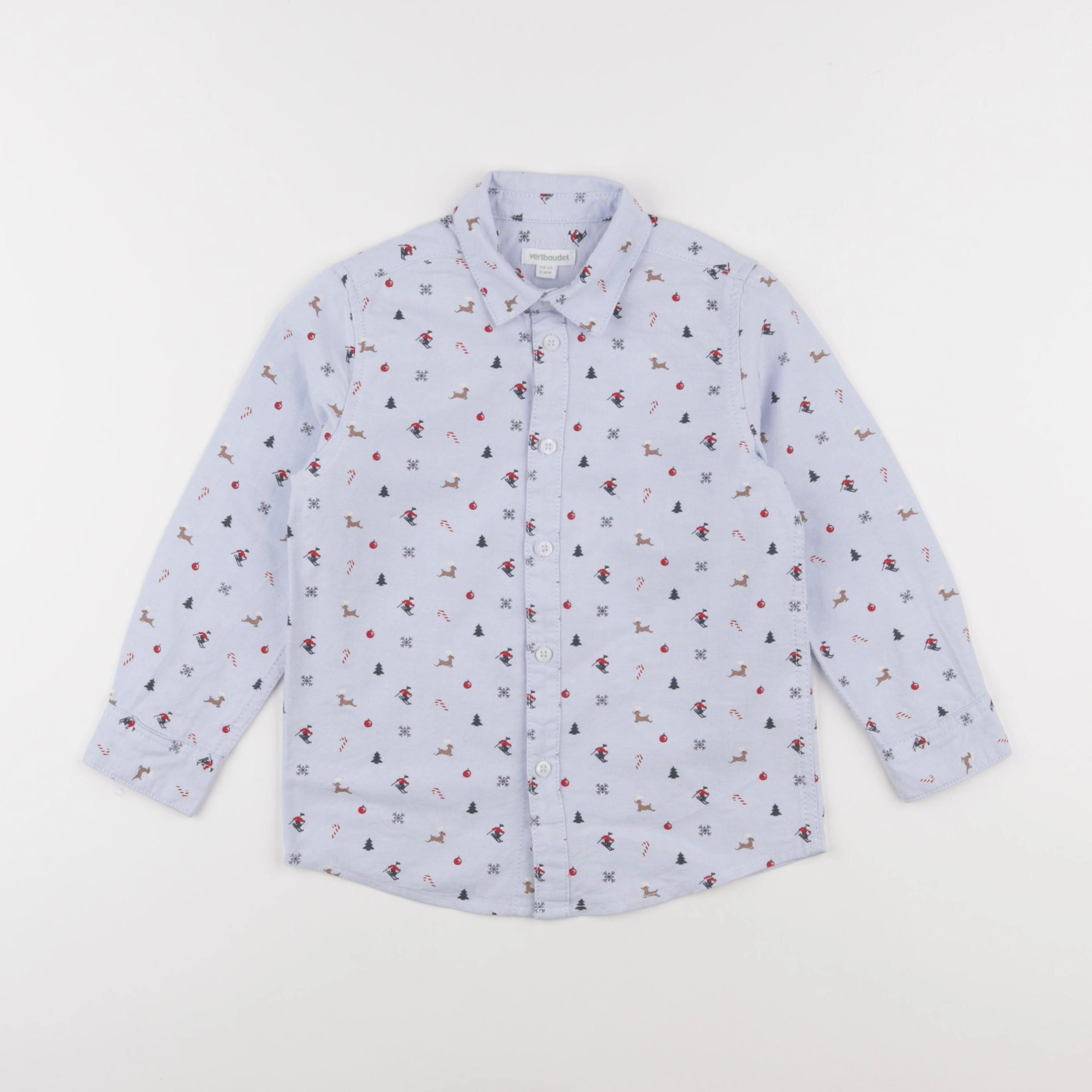 Vertbaudet - chemise bleu - 5 ans