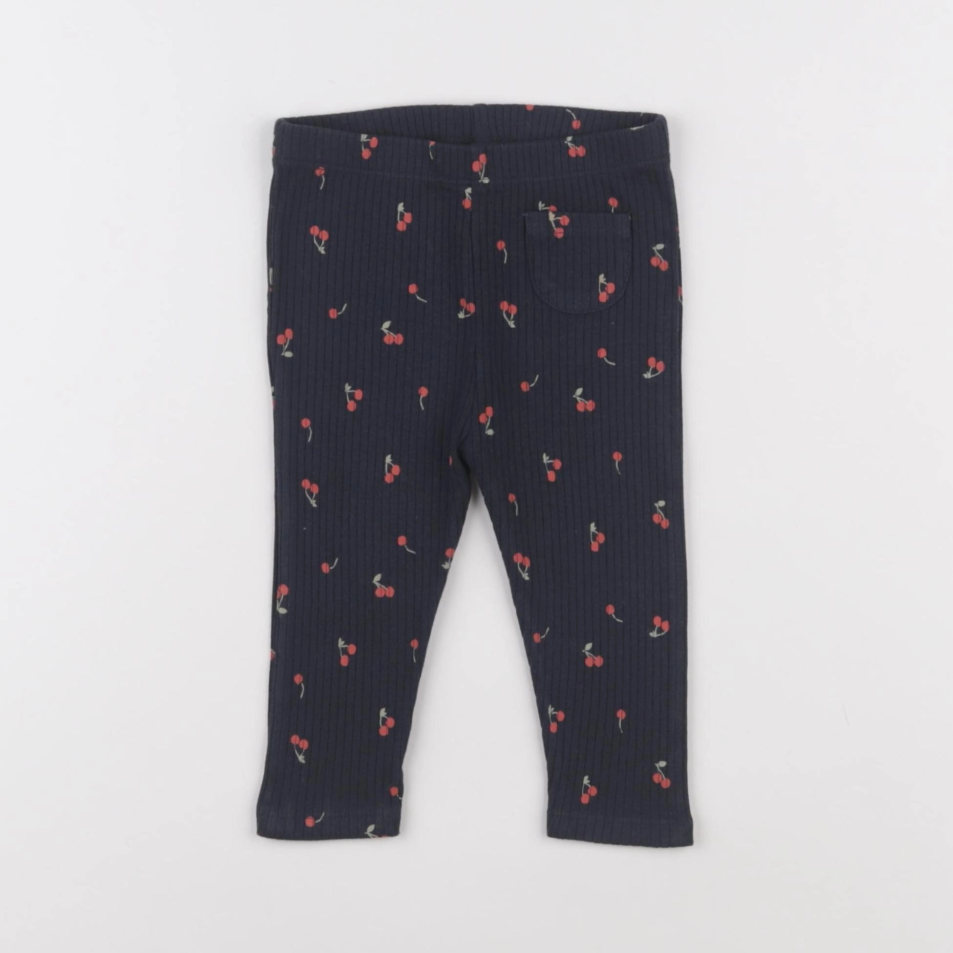 Vertbaudet - legging bleu - 12 mois