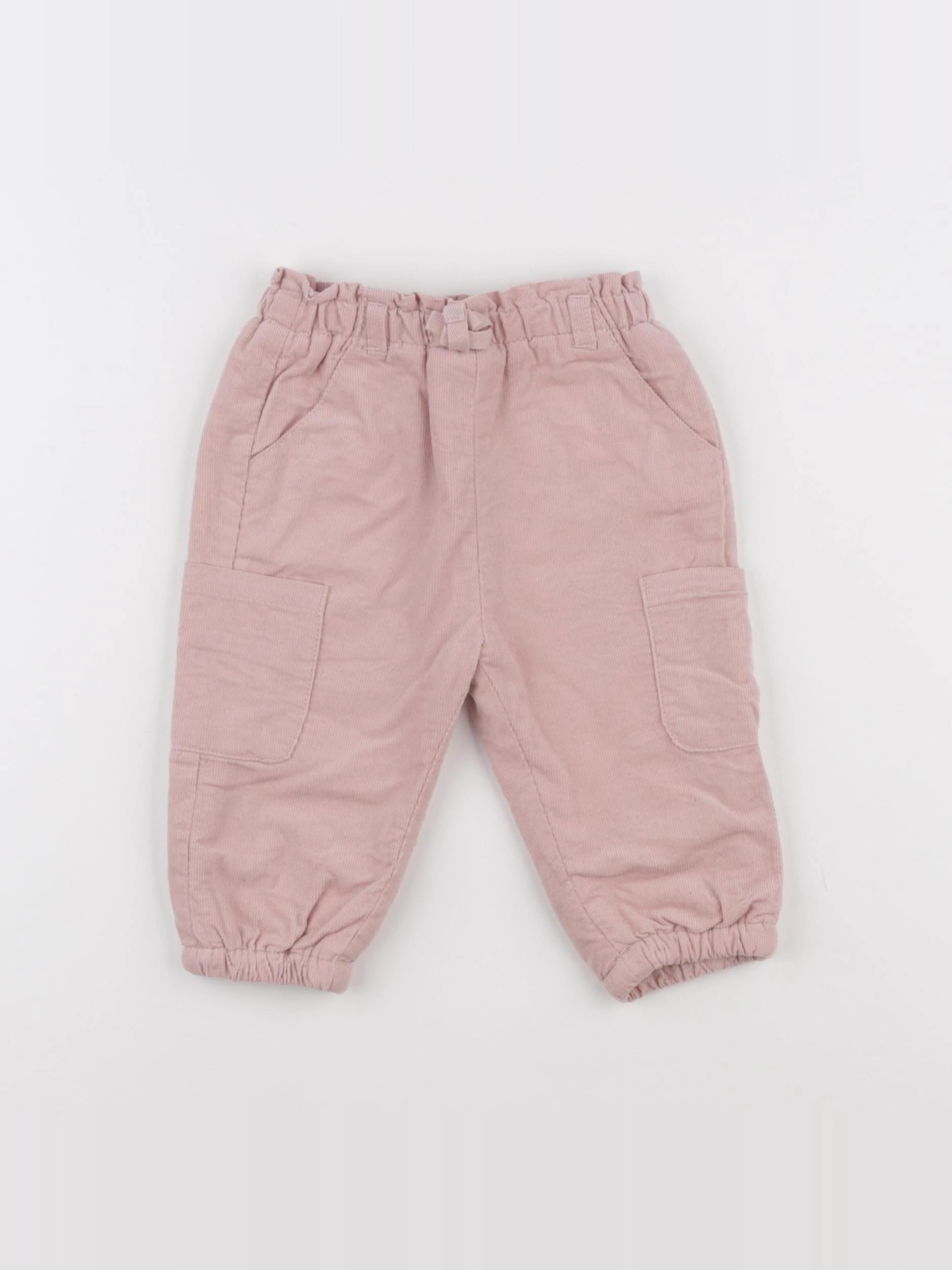 Vertbaudet - pantalon rose - 9 mois