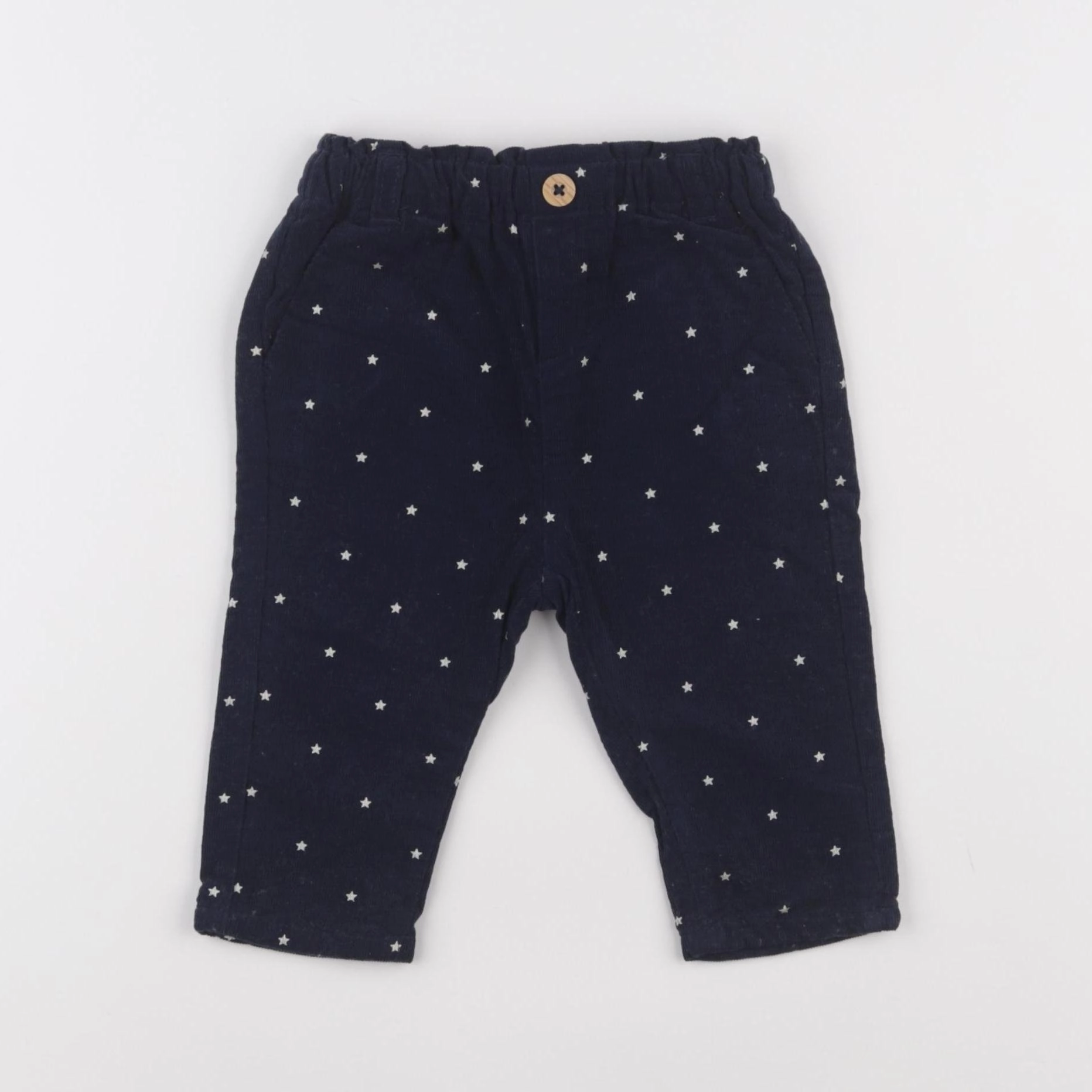 Vertbaudet - pantalon bleu - 9 mois