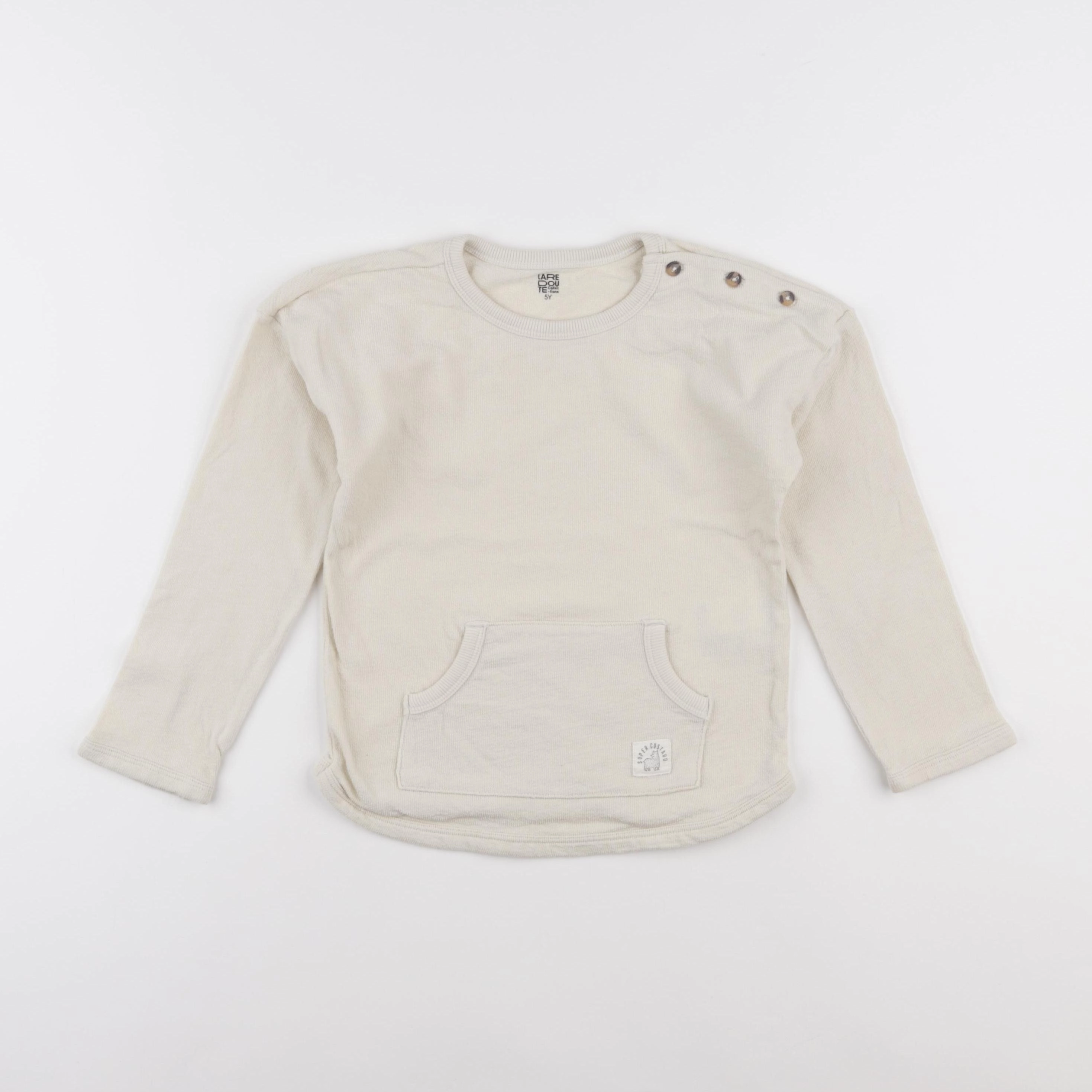 La Redoute - sweat beige - 5 ans
