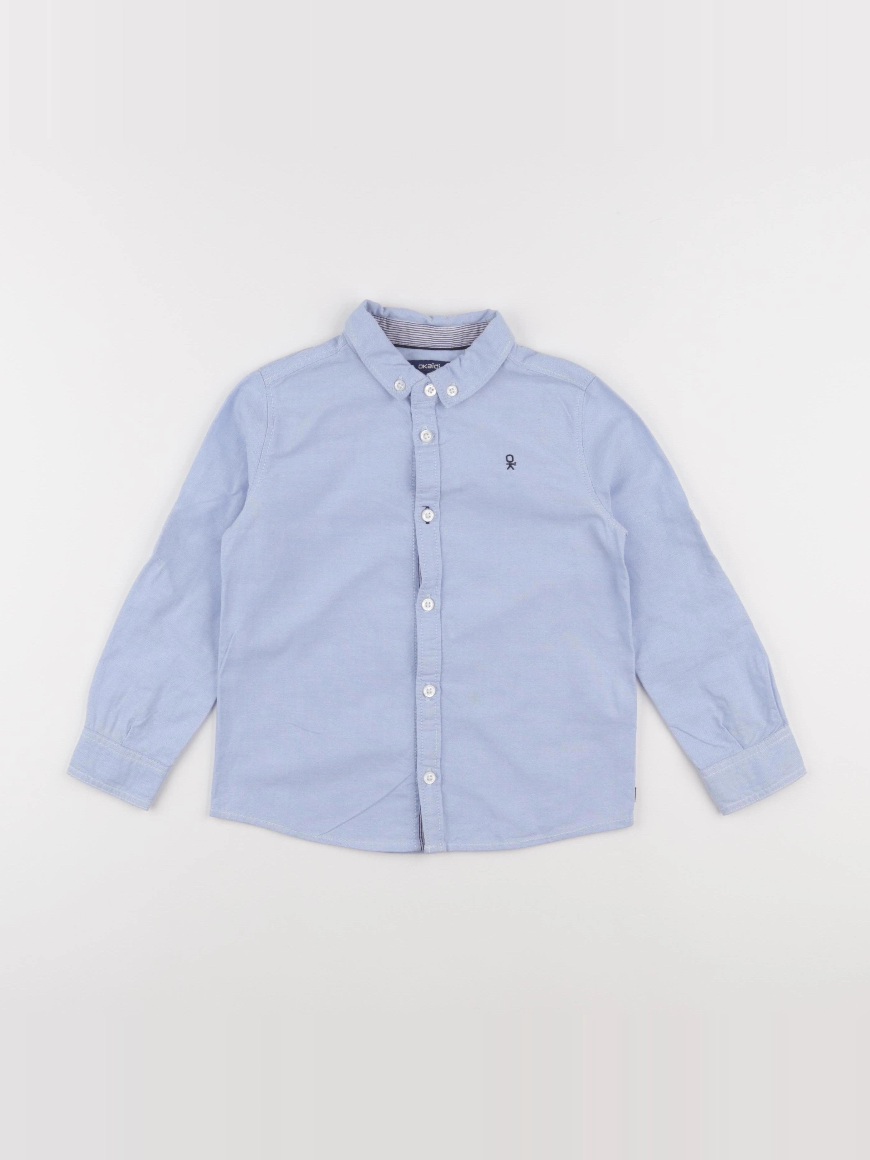 Okaidi - chemise bleu - 4 ans