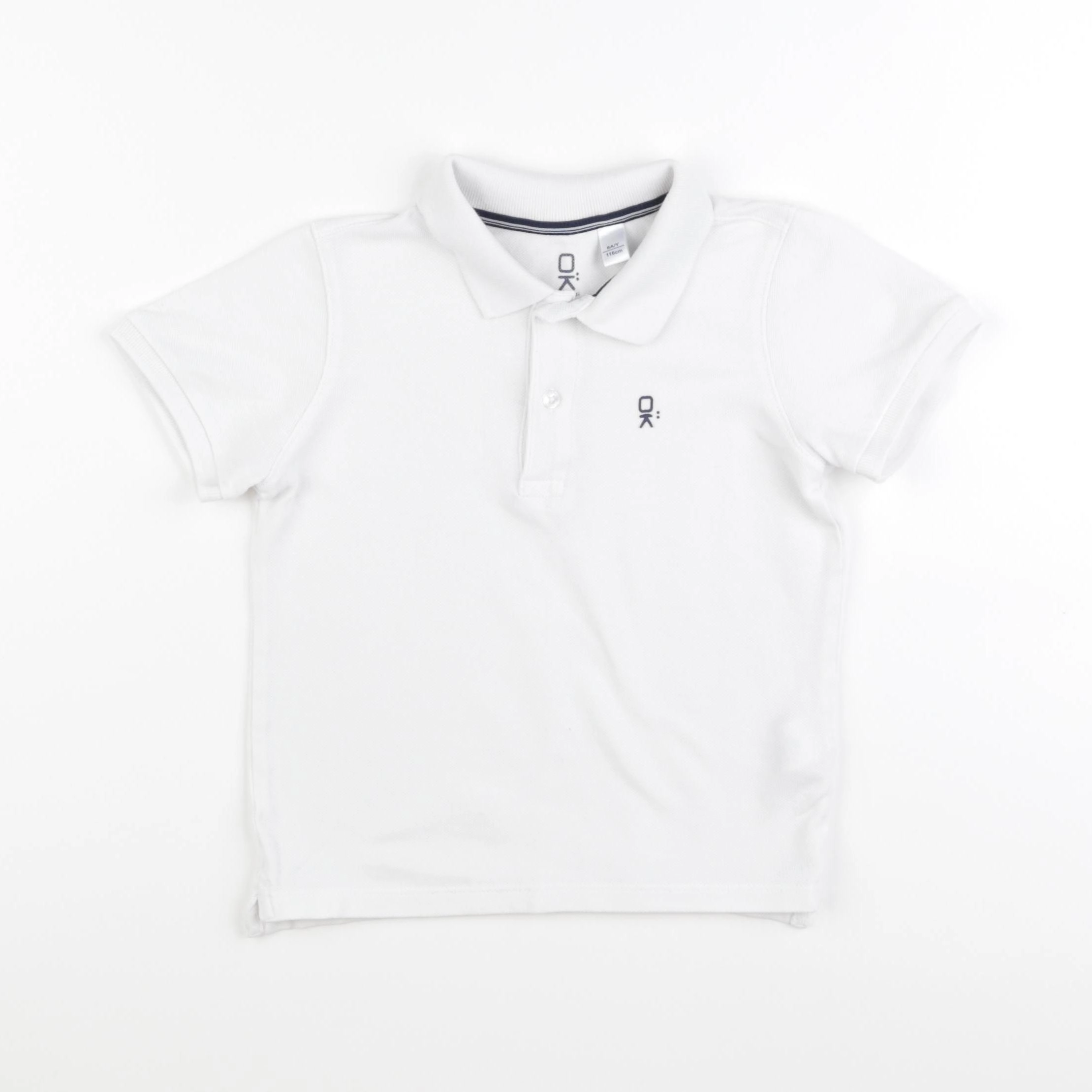 Okaidi - polo blanc - 6 ans