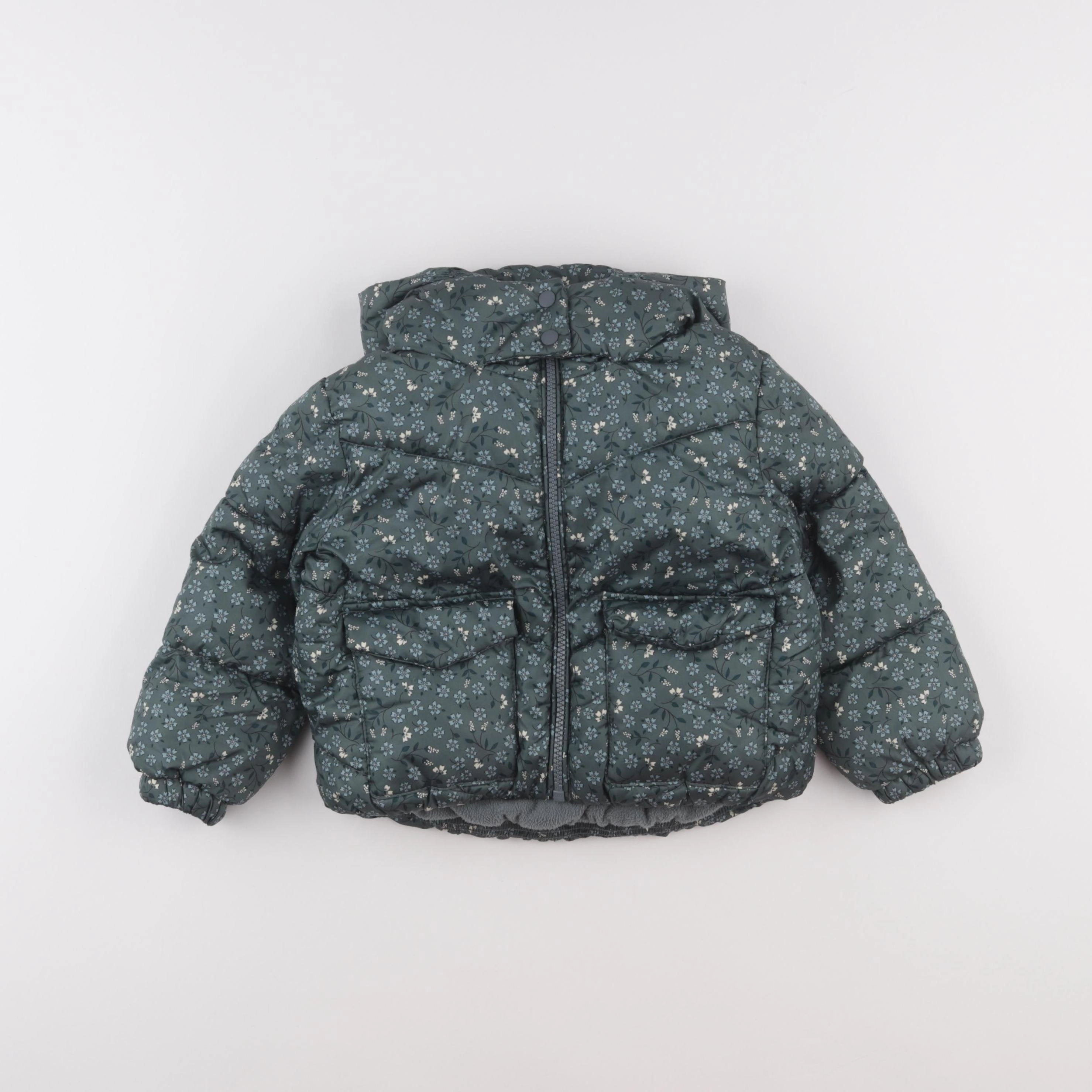 Vertbaudet - doudoune vert - 3 ans