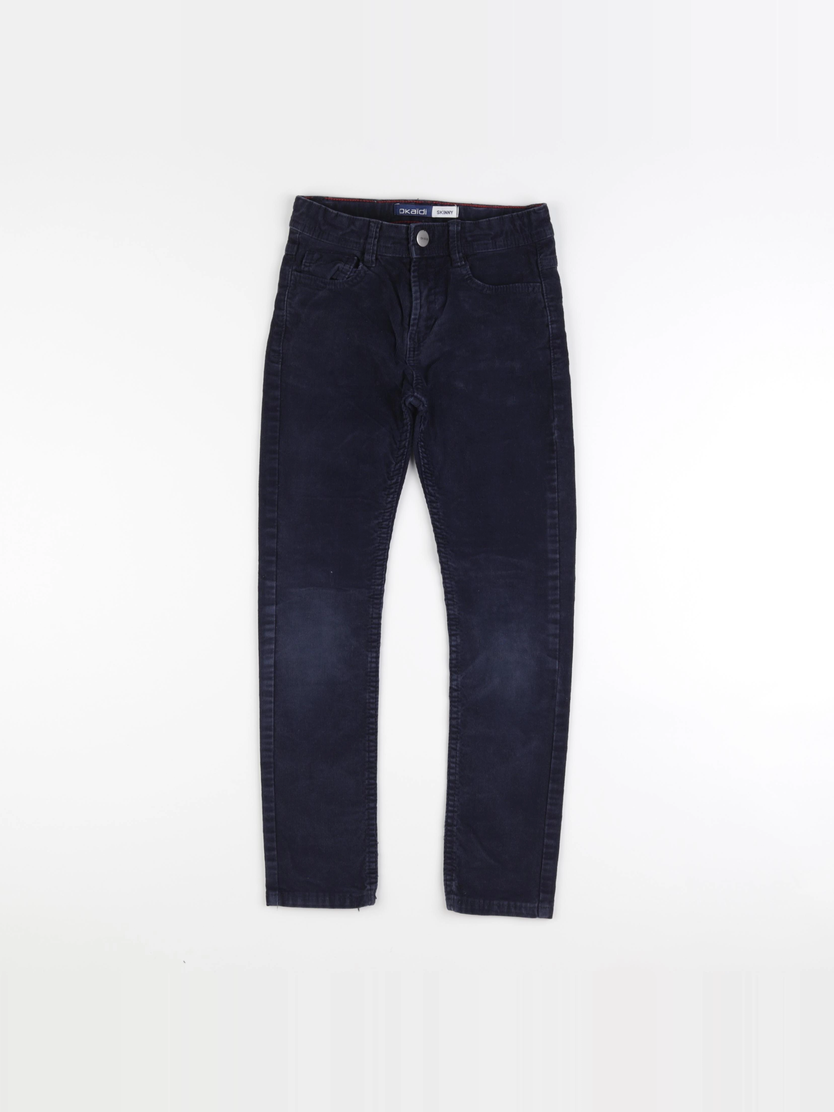 Okaidi - pantalon bleu - 8 ans