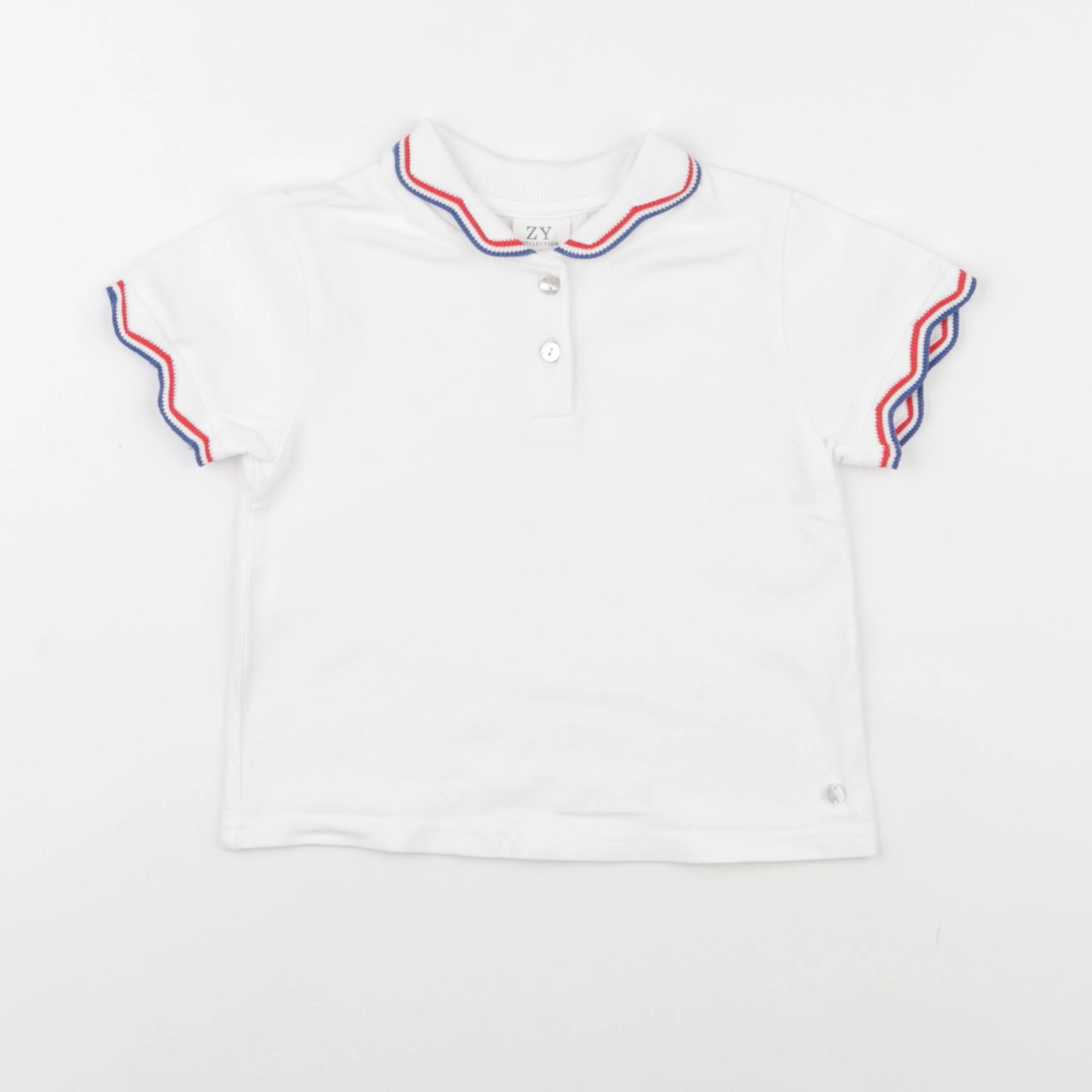 Zippy - polo blanc - 5/6 ans