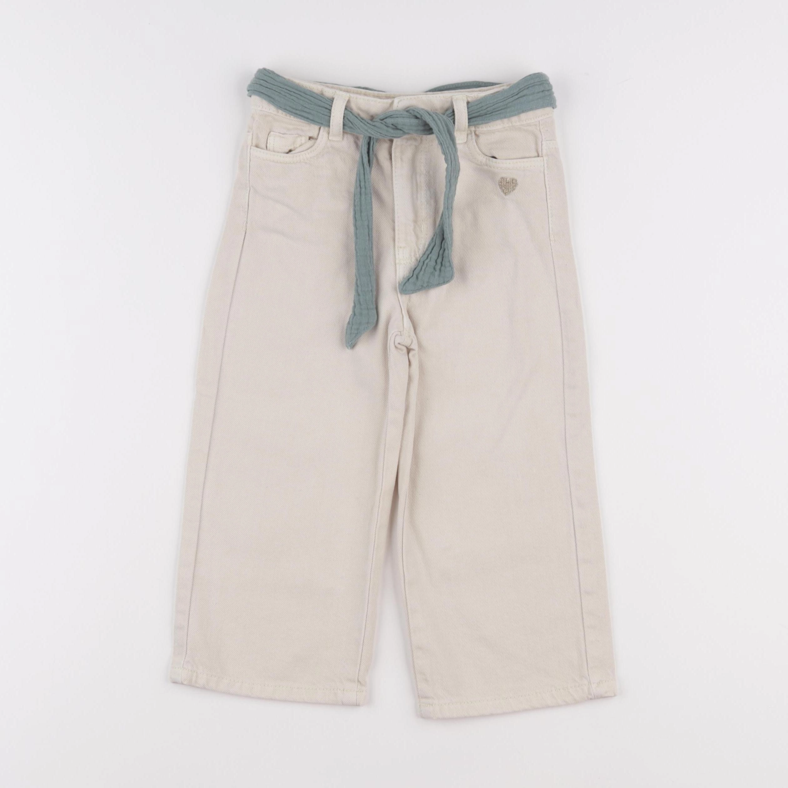Vertbaudet - pantalon beige - 3 ans
