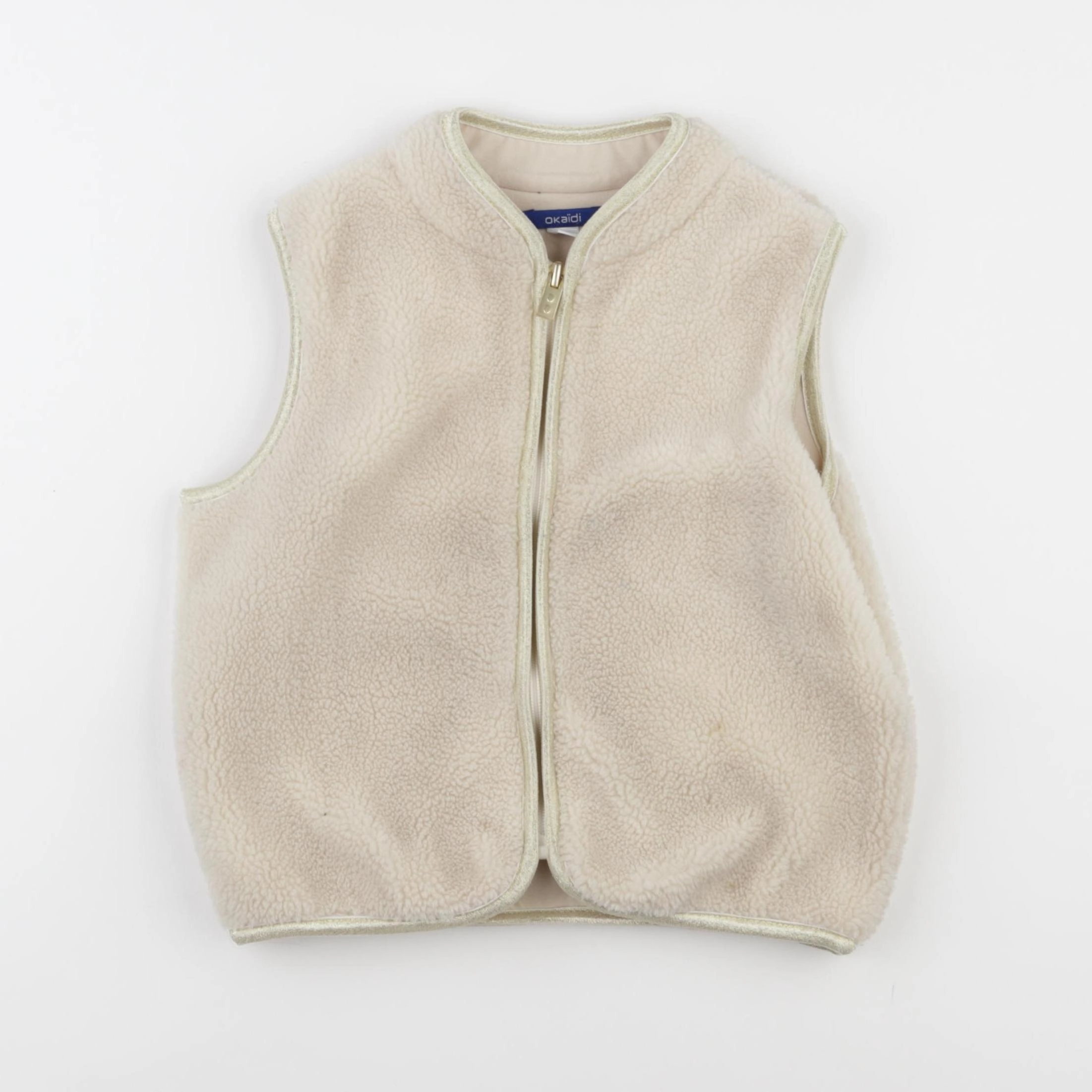Okaidi - gilet beige - 6 ans