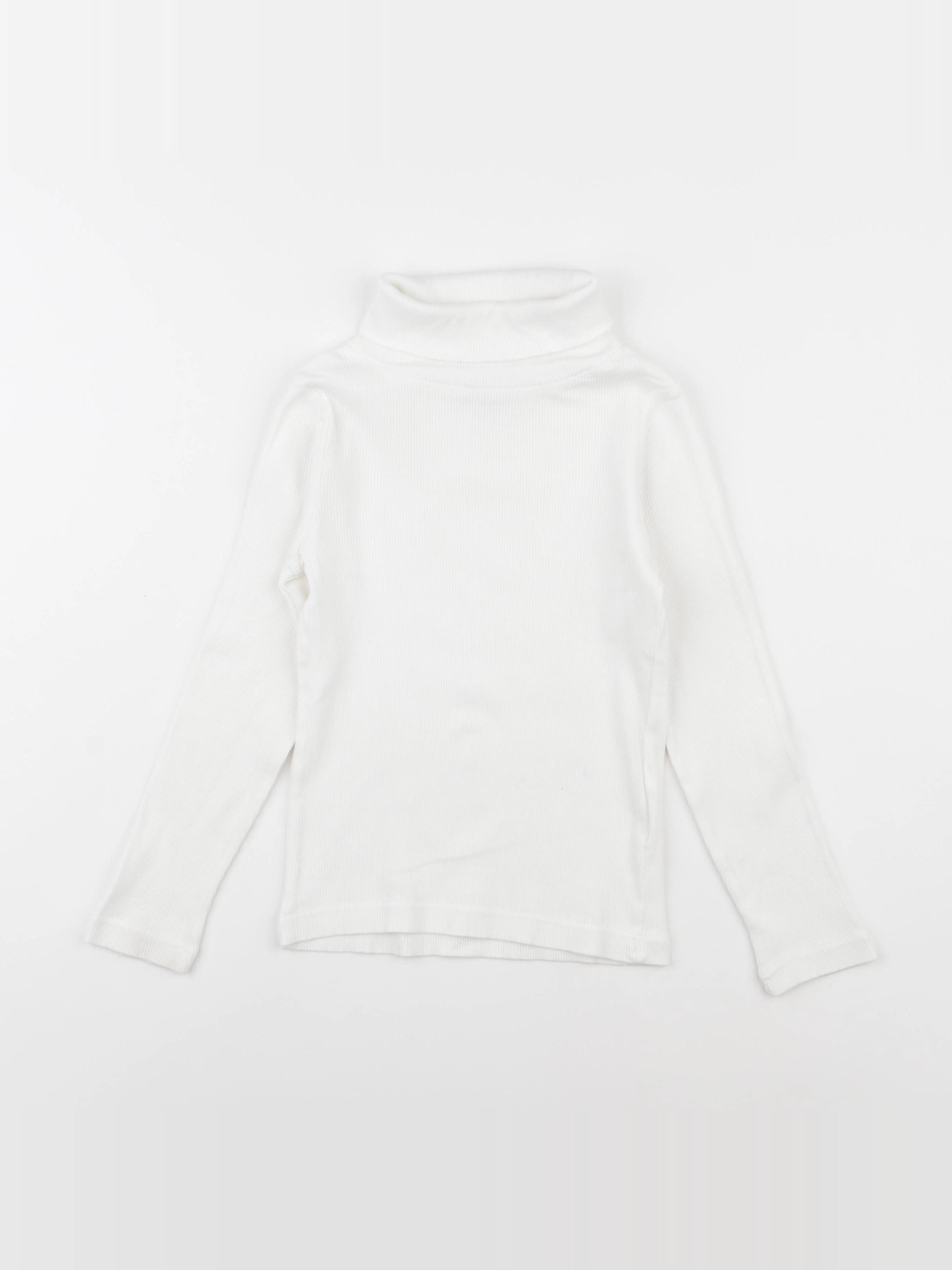 Monoprix - sous-pull blanc - 6 ans