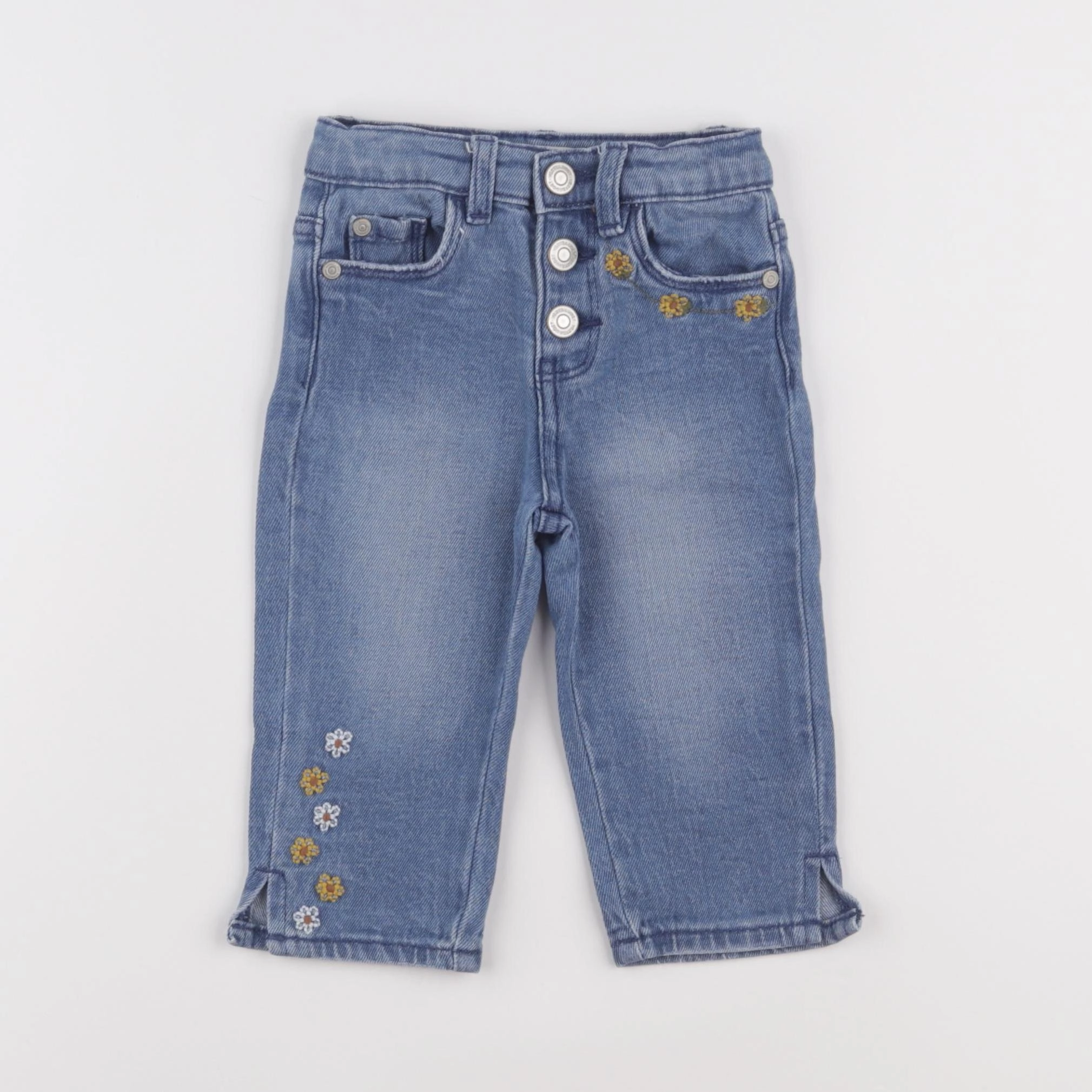 Vertbaudet - pantacourt bleu - 3 ans