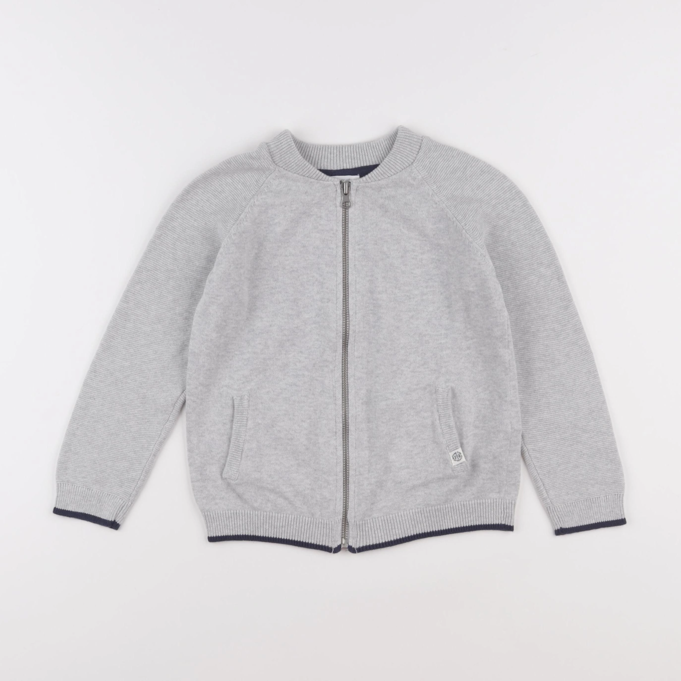 Vertbaudet - gilet gris - 5 ans