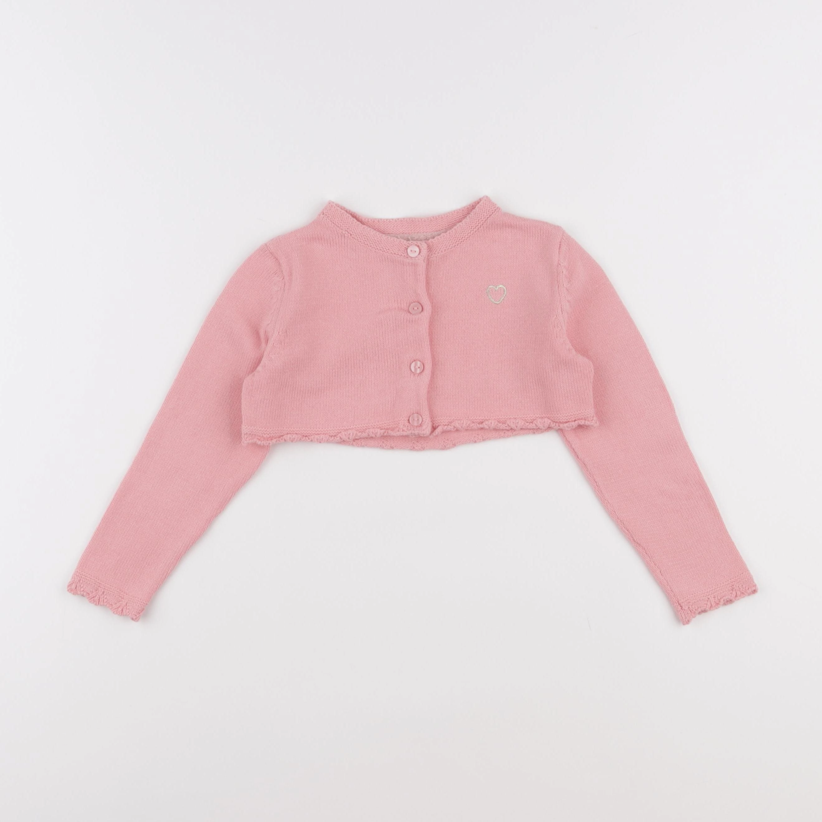 Vertbaudet - gilet rose - 3 ans