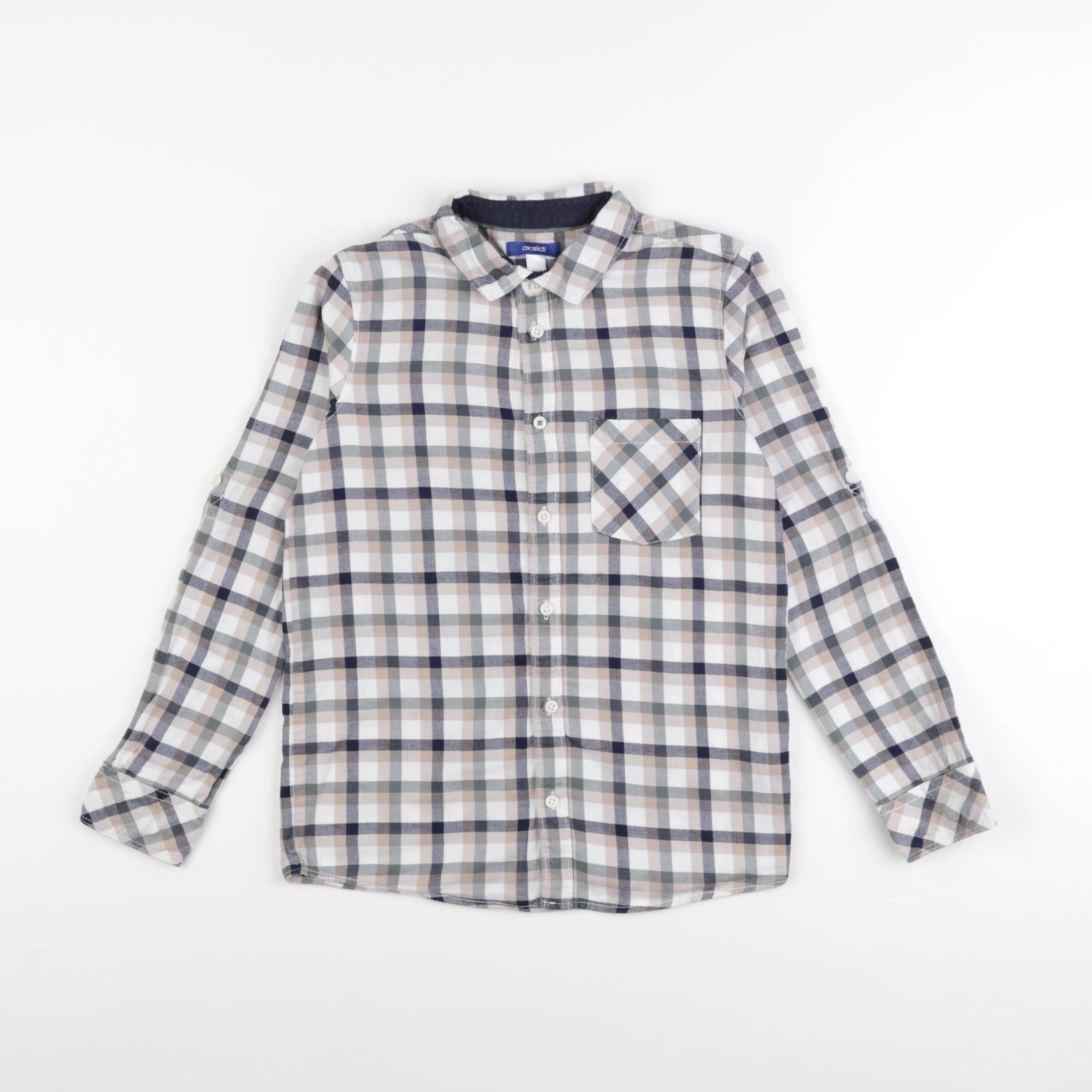 Okaidi - chemise beige - 10 ans