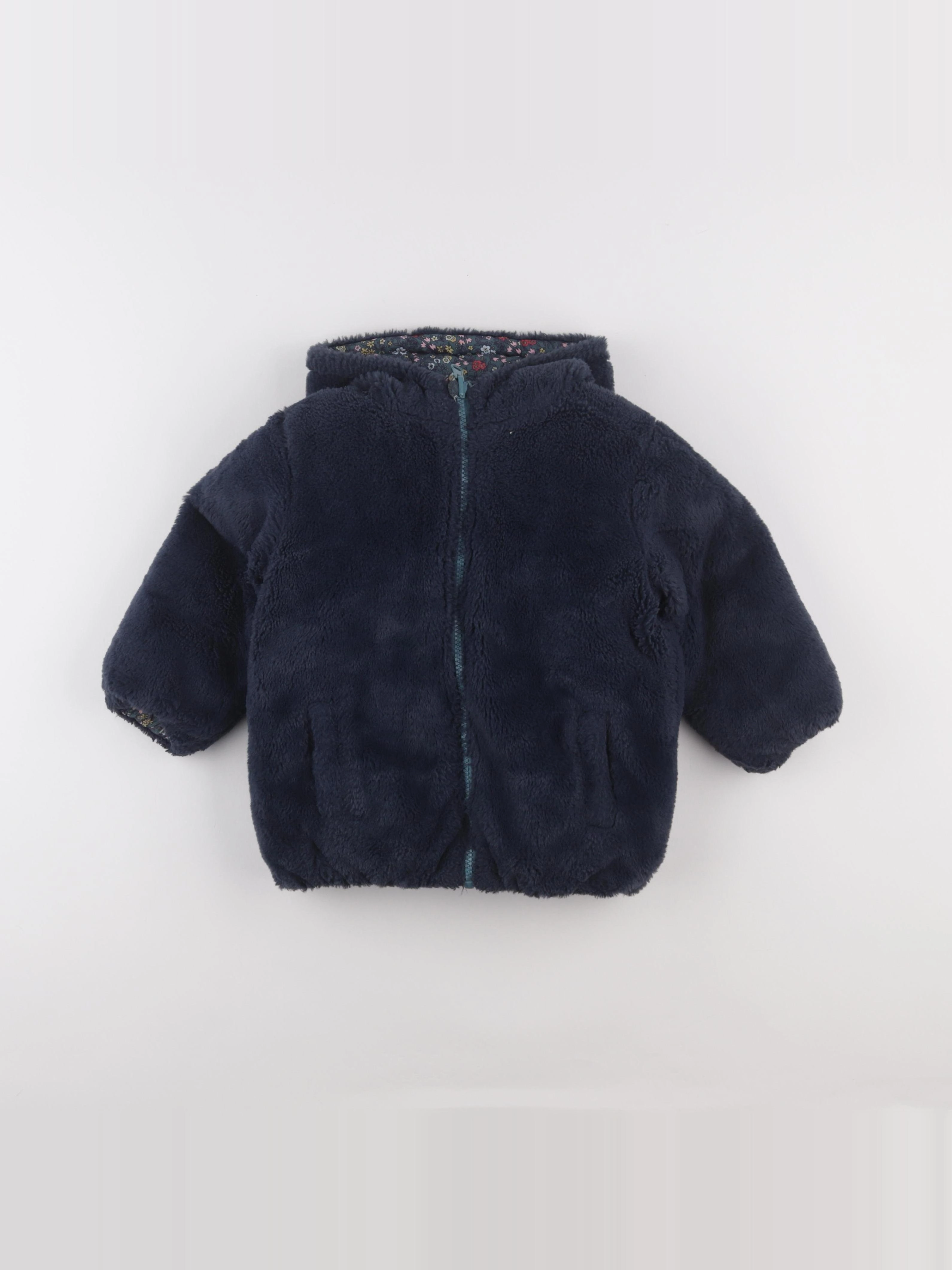 Boutchou - doudoune réversible bleu - 36 mois
