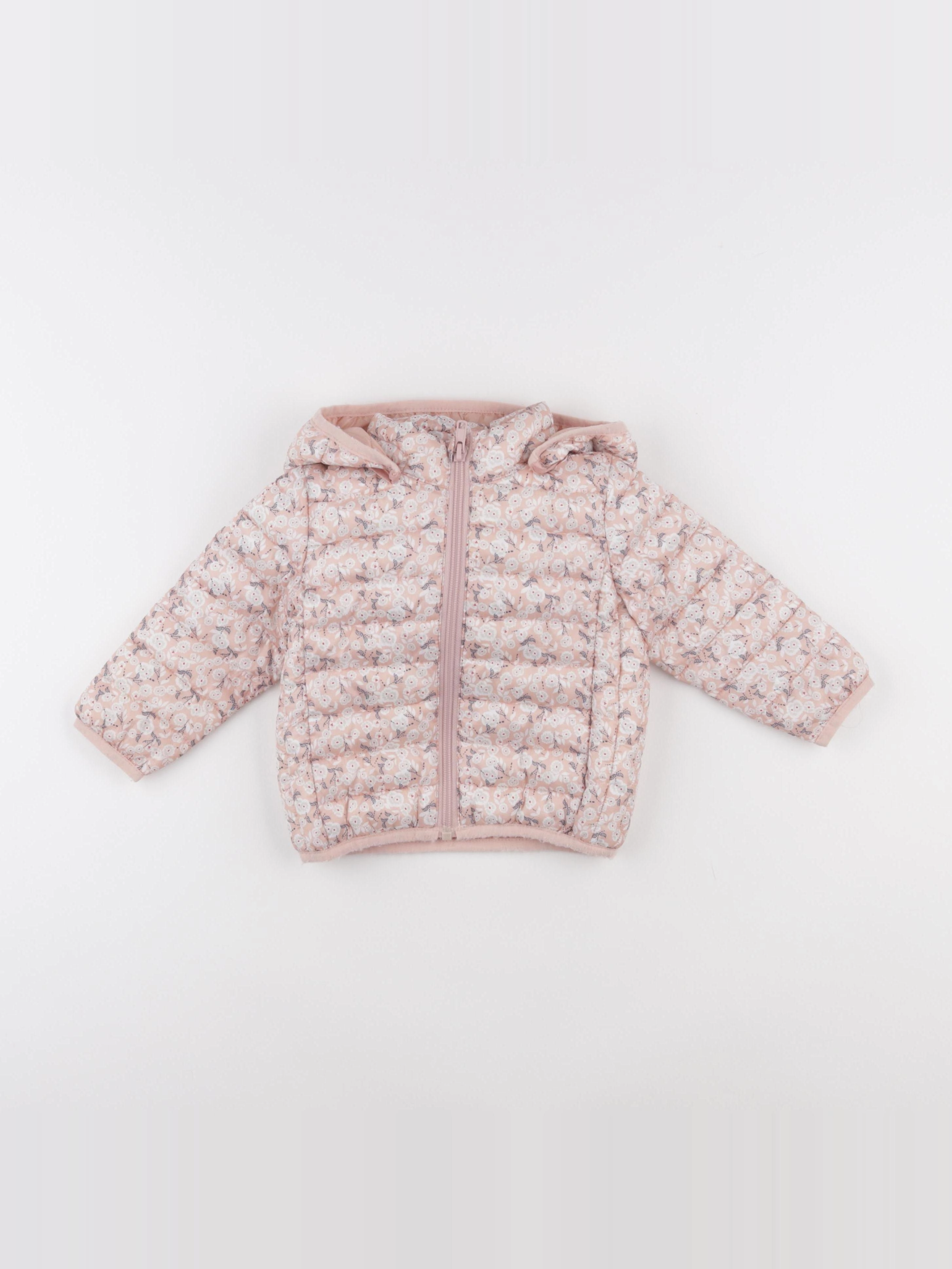 Boutchou - doudoune rose - 12 mois